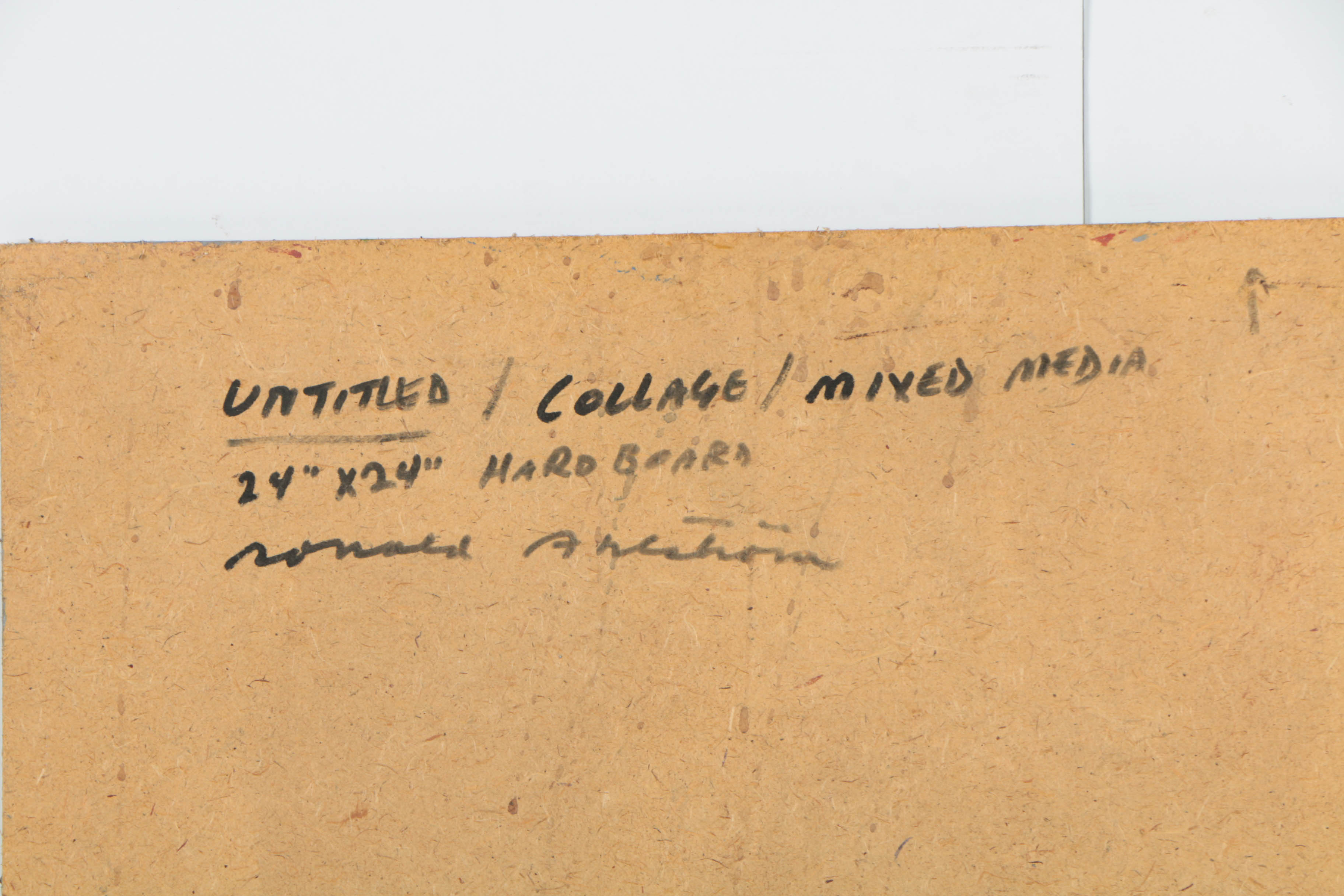 Ronald Ahlström Various Mixed Media Collages on Board "Untitled"