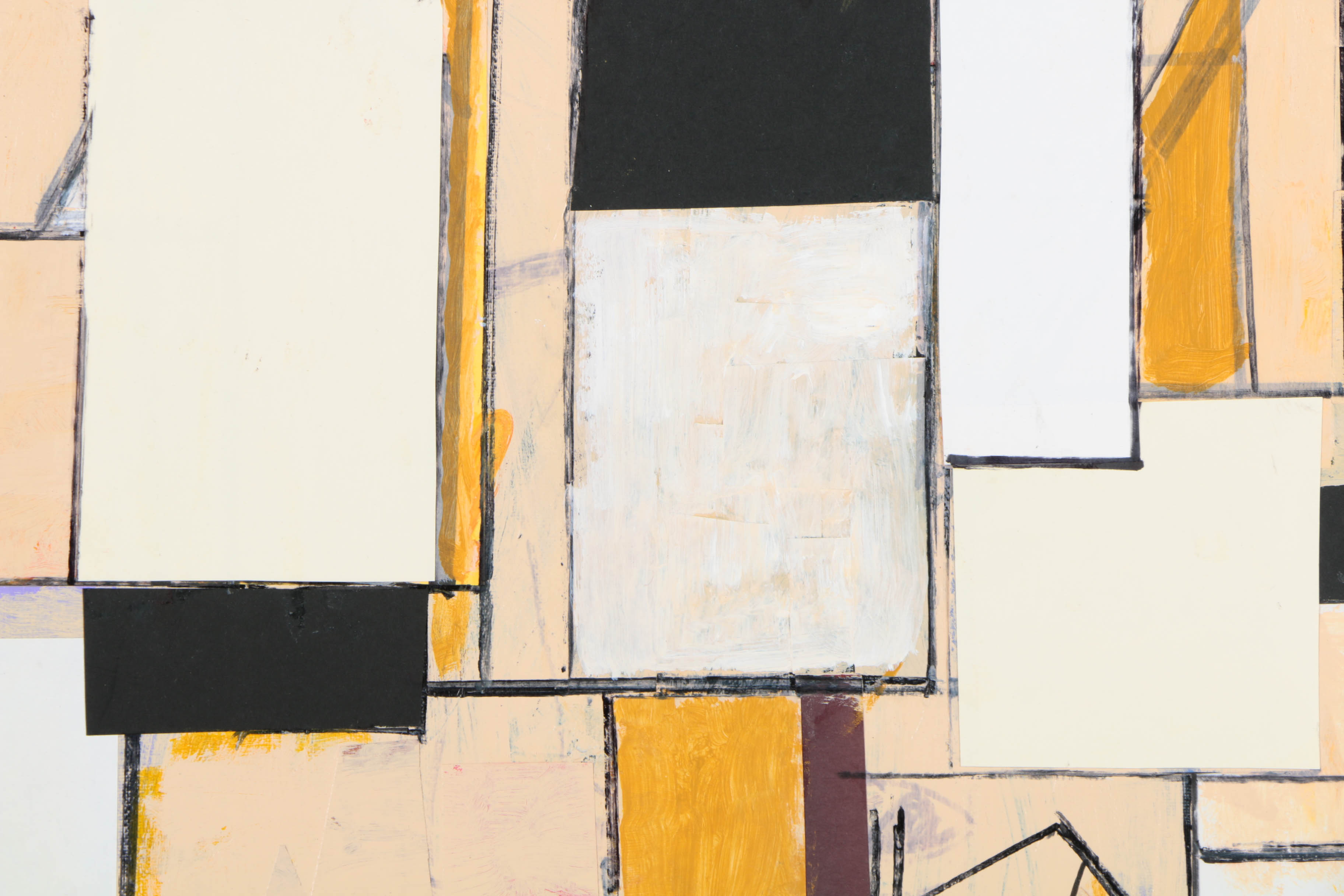 Assortment of Ronald Ahlström Abstract Mixed Media Compositions on Canvas Boards