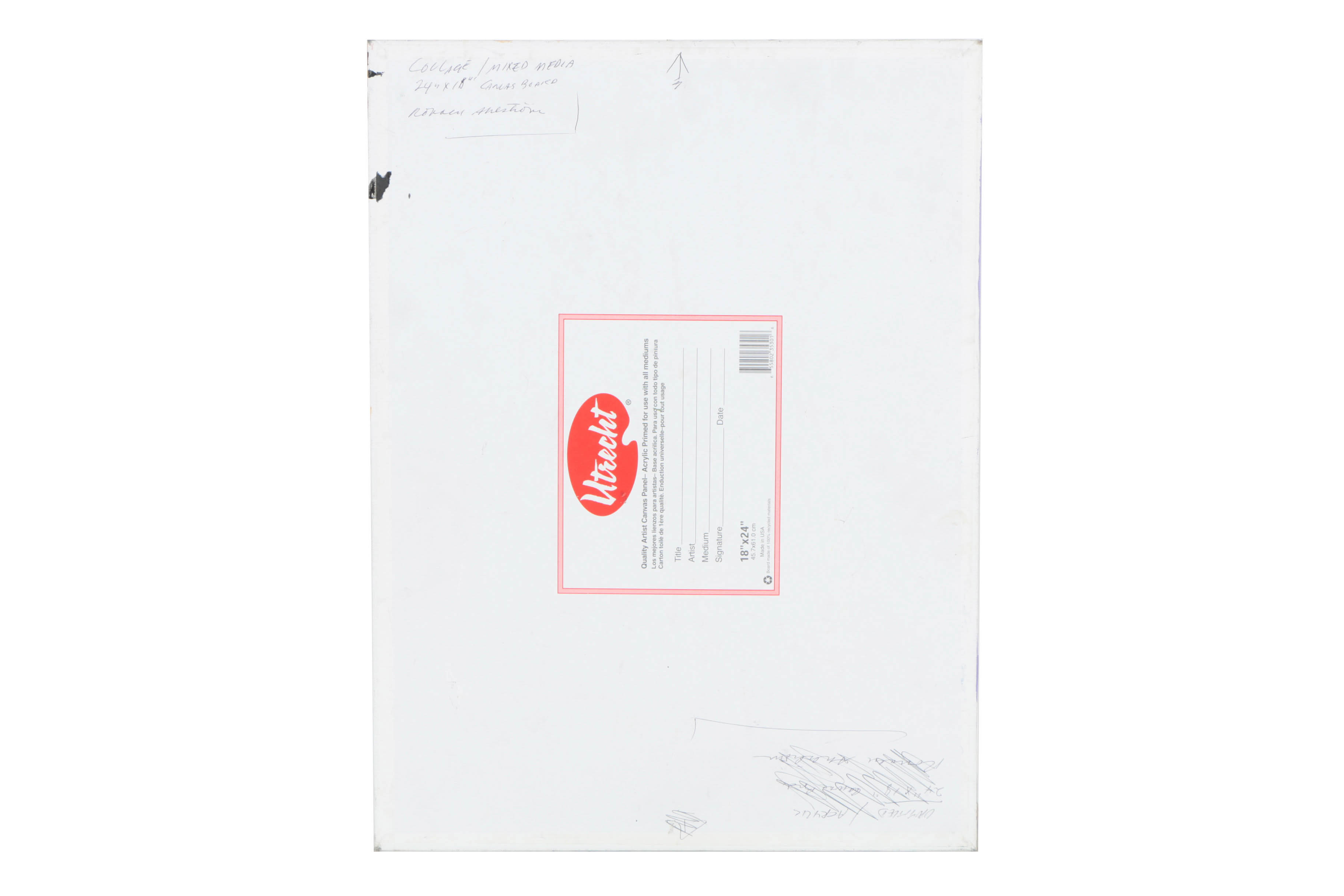 Assortment of Ronald Ahlström Abstract Mixed Media Compositions on Canvas Boards