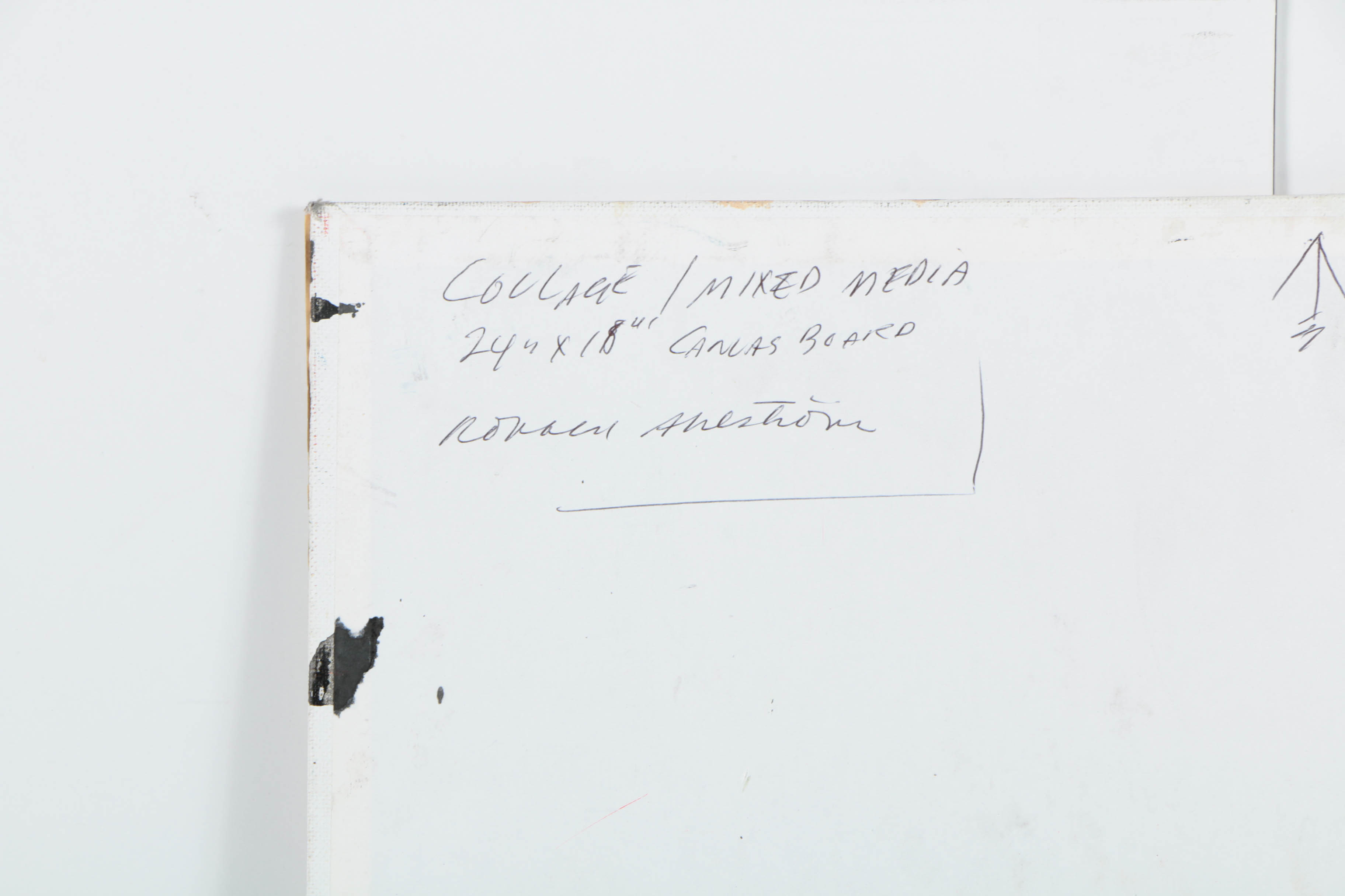 Assortment of Ronald Ahlström Abstract Mixed Media Compositions on Canvas Boards