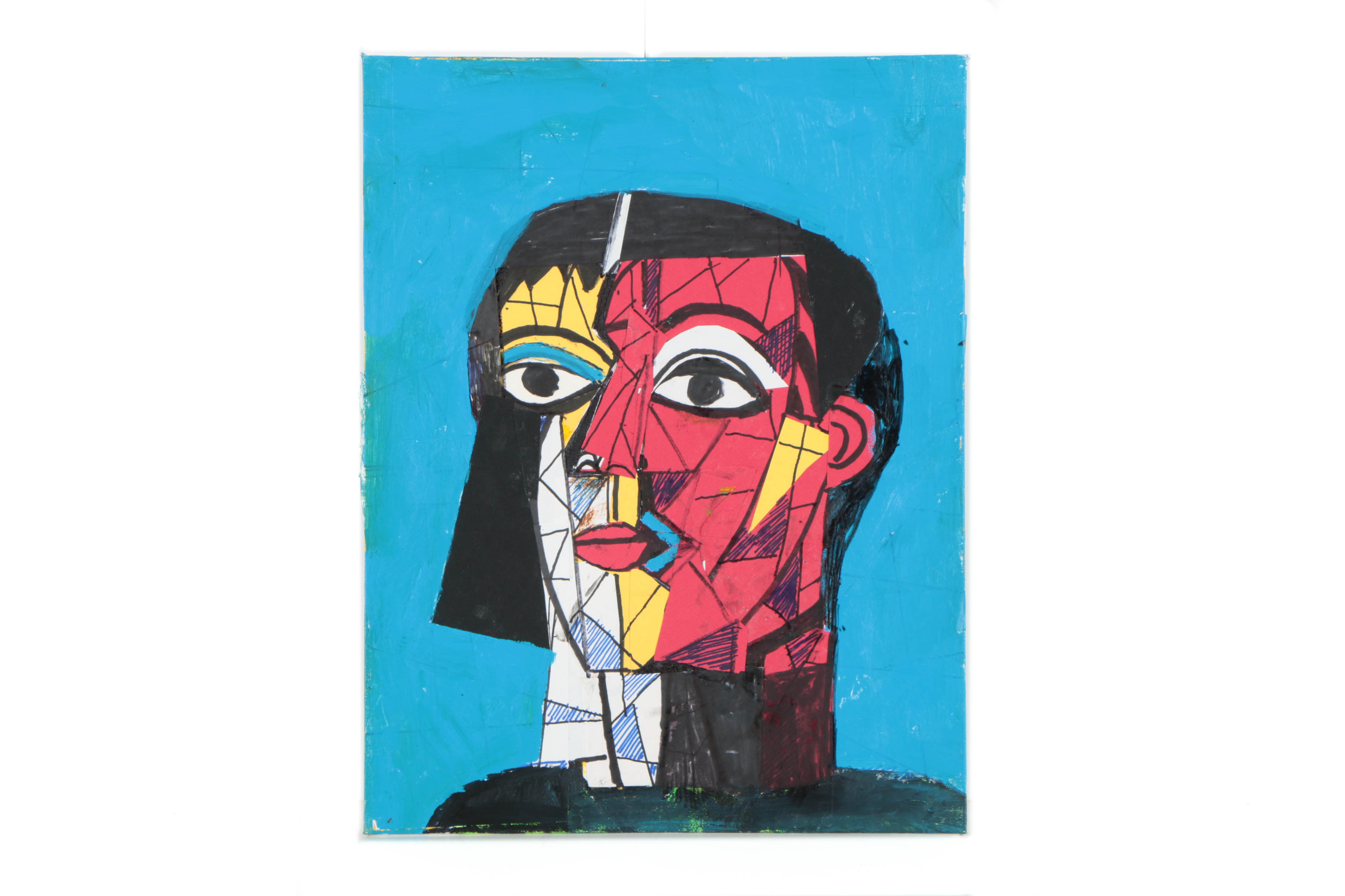 Assortment of Ronald Ahlström Abstract Mixed Media Compositions on Canvas Boards