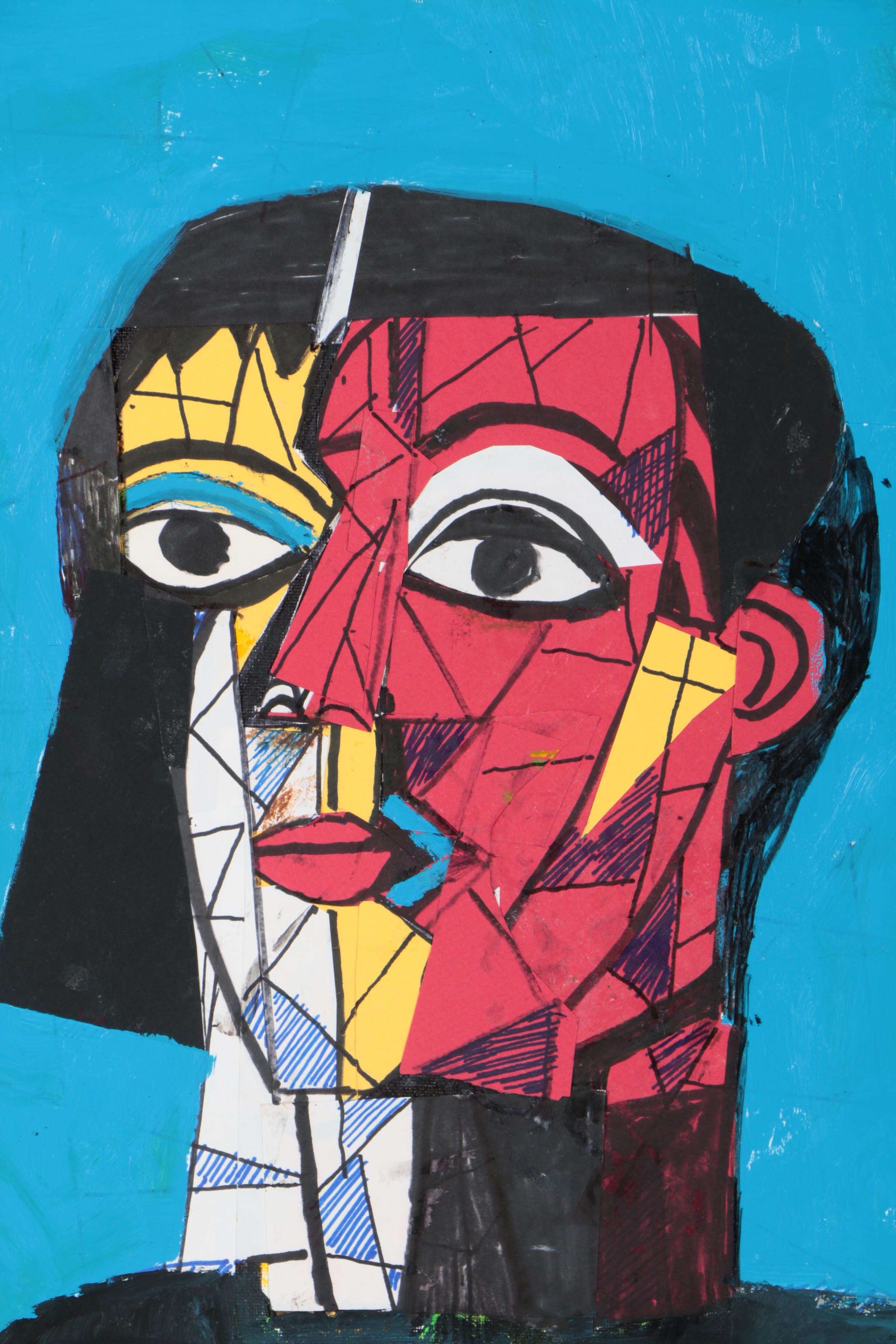 Assortment of Ronald Ahlström Abstract Mixed Media Compositions on Canvas Boards