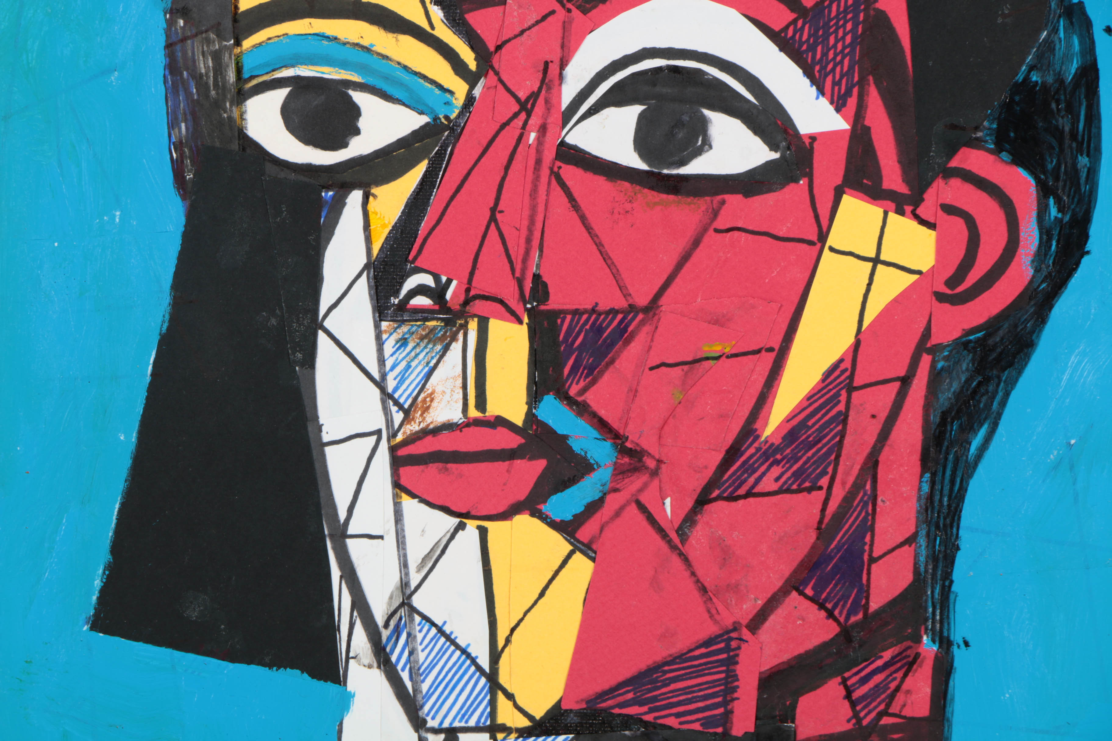 Assortment of Ronald Ahlström Abstract Mixed Media Compositions on Canvas Boards