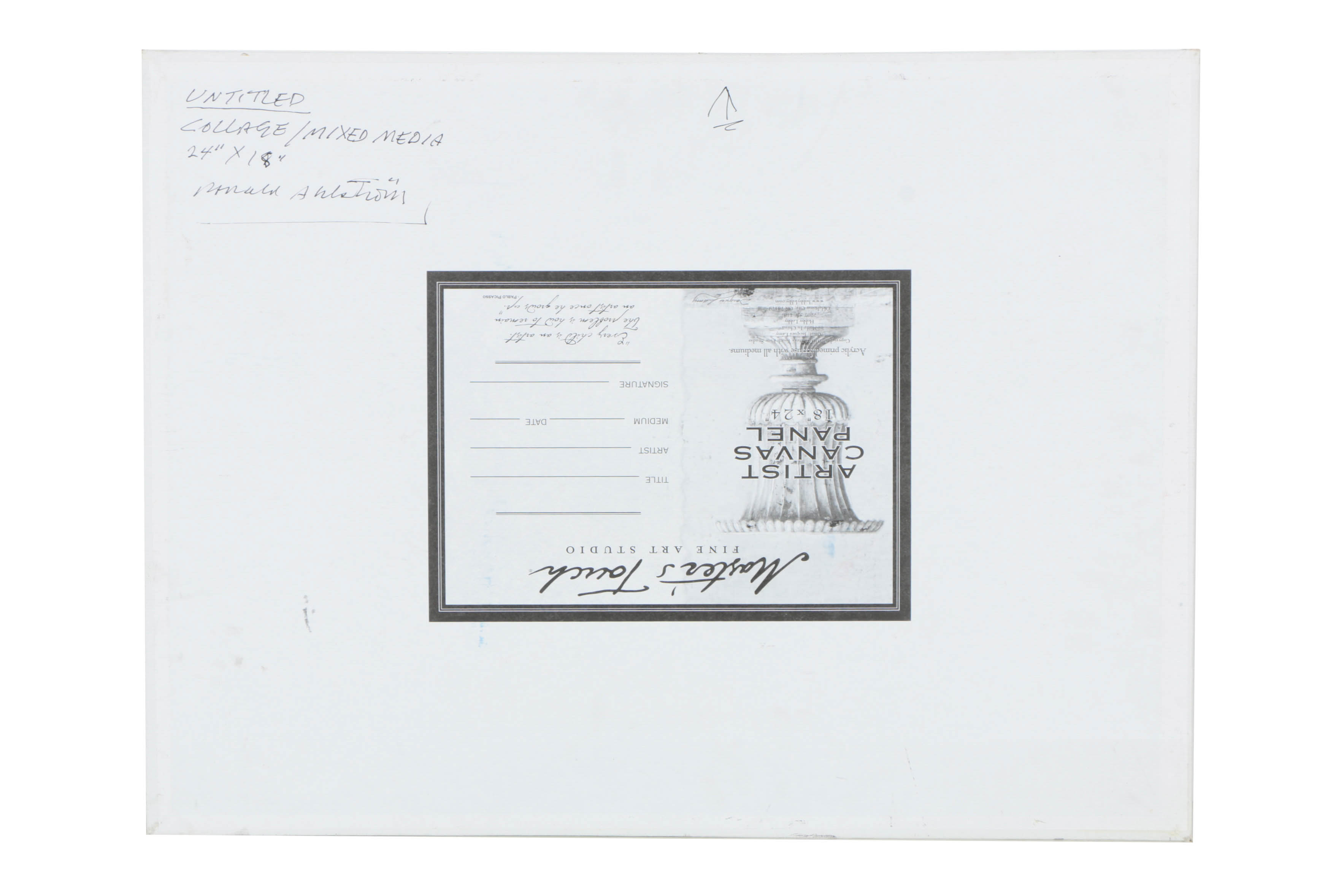 Assortment of Ronald Ahlström Abstract Mixed Media Compositions on Canvas Boards