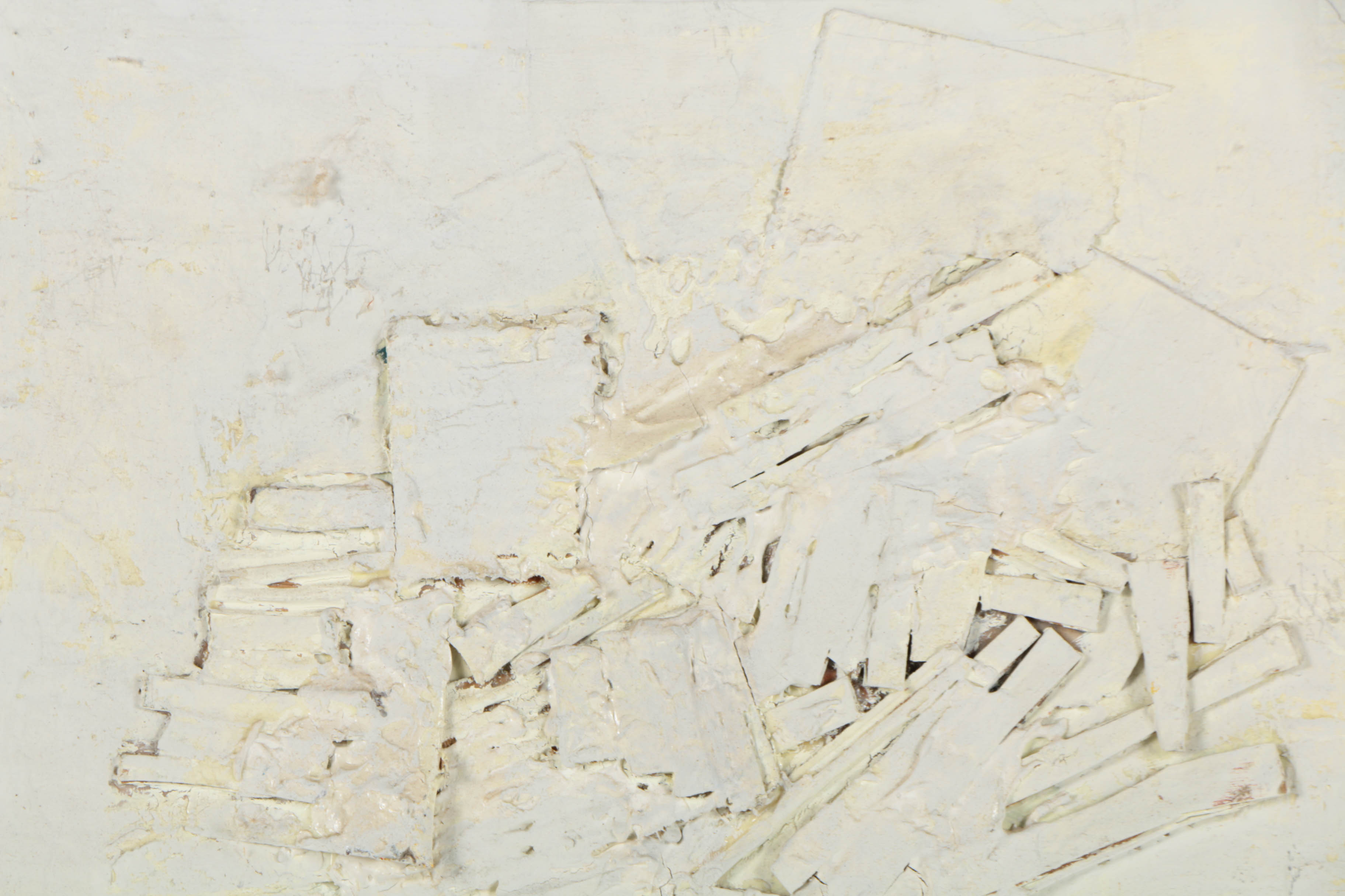 Ronald Ahlström Mix Media Collage on Canvas "Untitled"