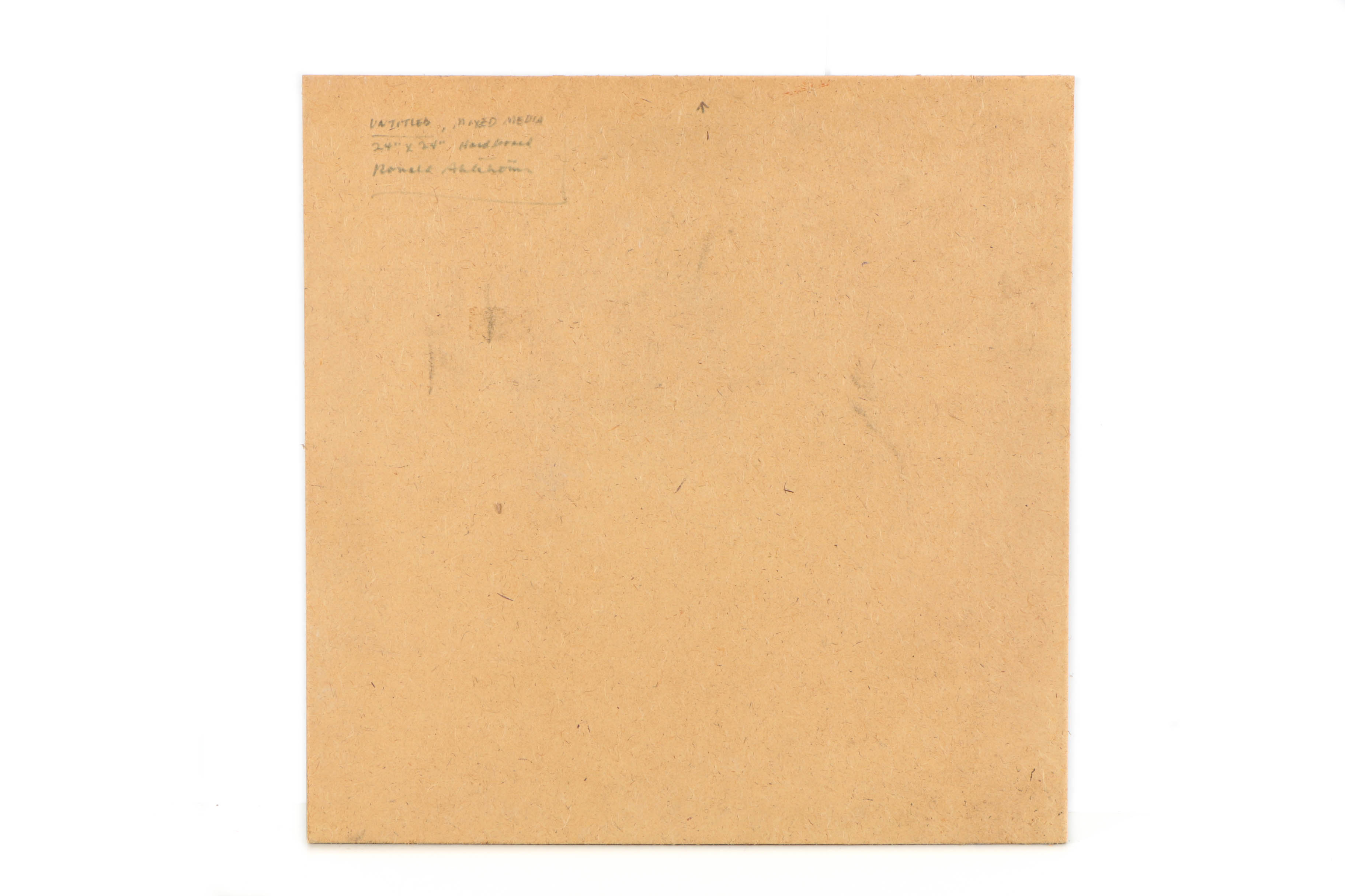 Pair of Ronald Ahlström Mixed Media Collage on Board Abstract Scenes