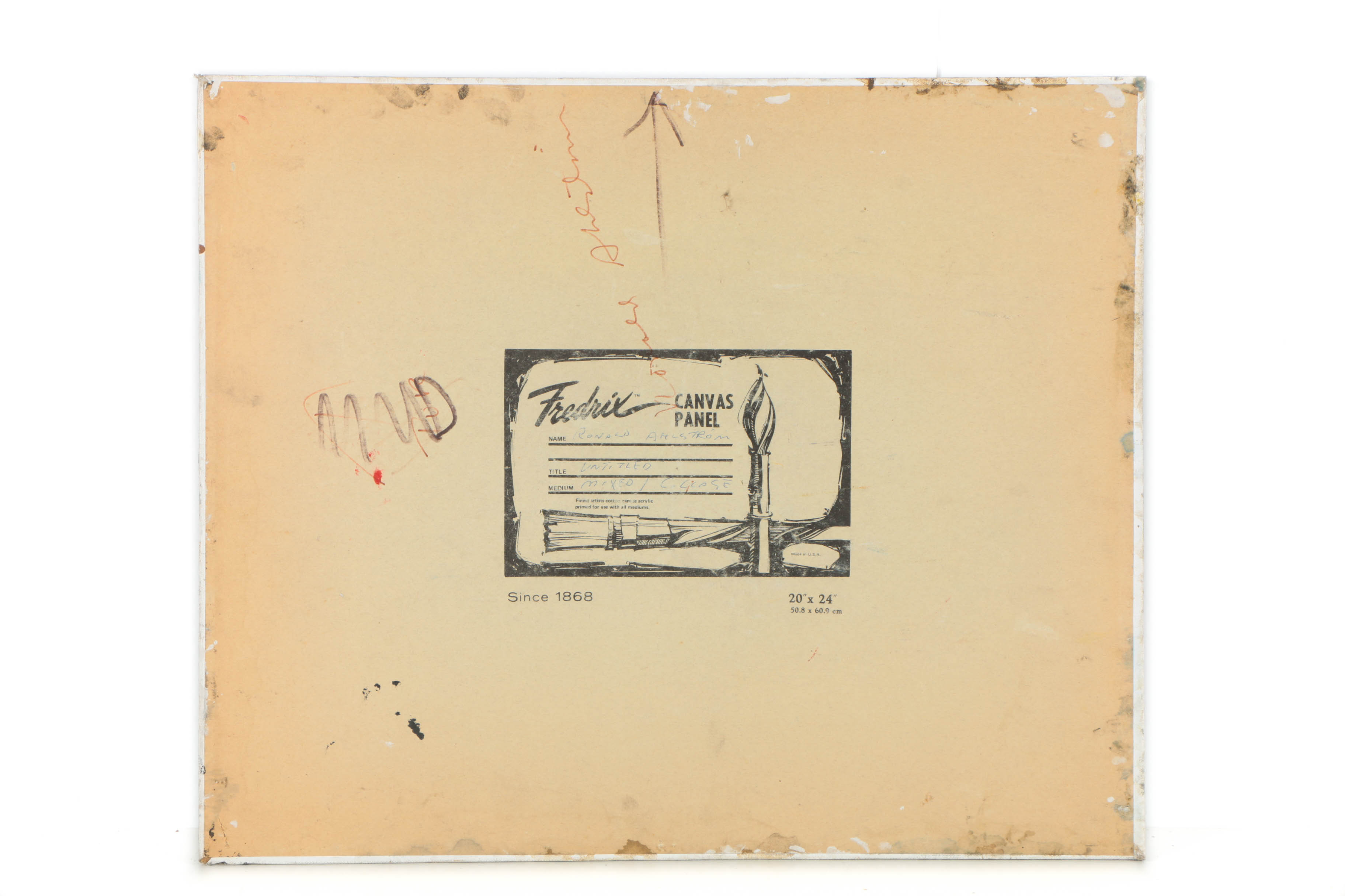 Ronald Ahlström Assorted Mixed Media Collages on Canvas Board "Untitled"