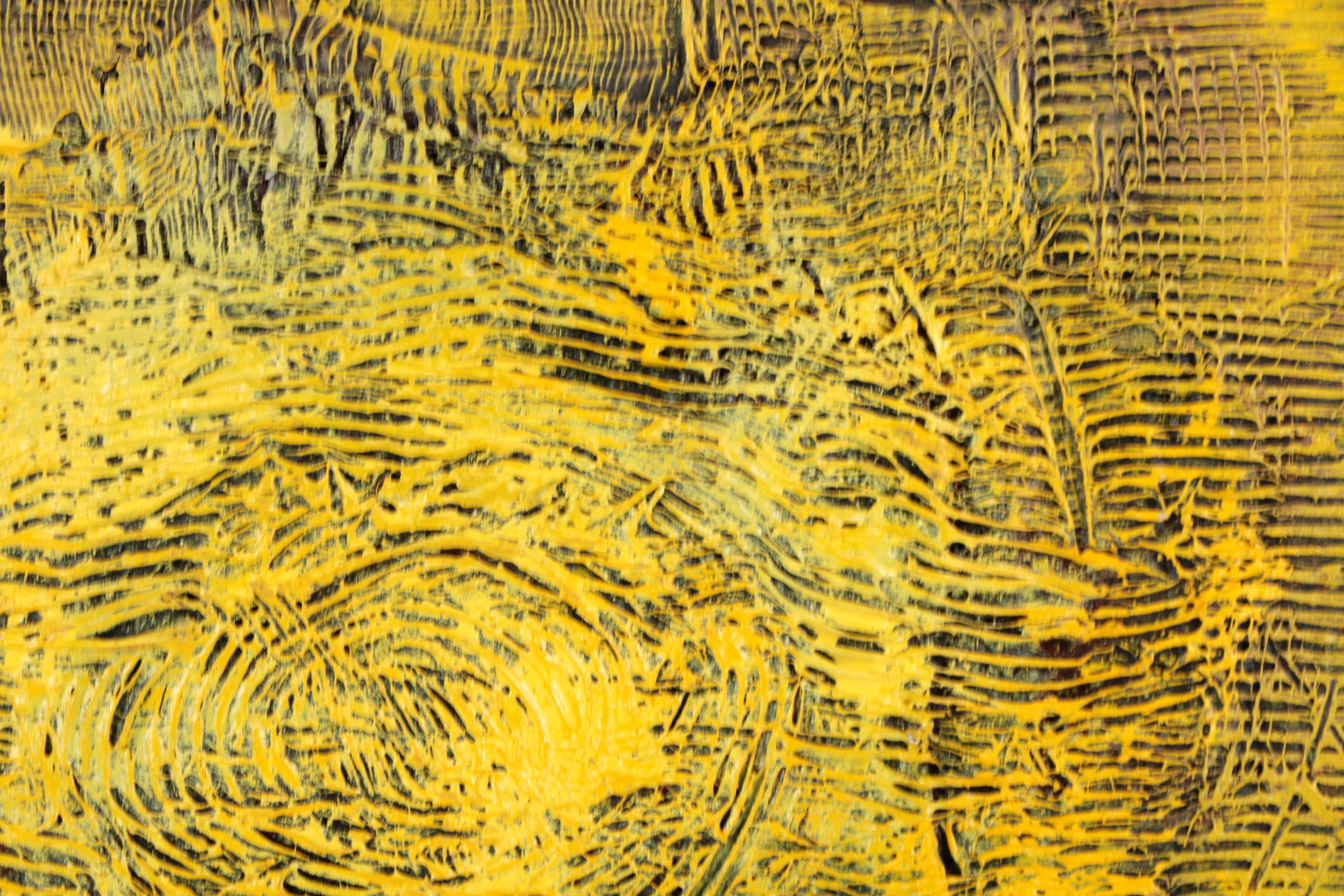 Ronald Ahlström Abstract Mixed Media Collage on Pressed Board