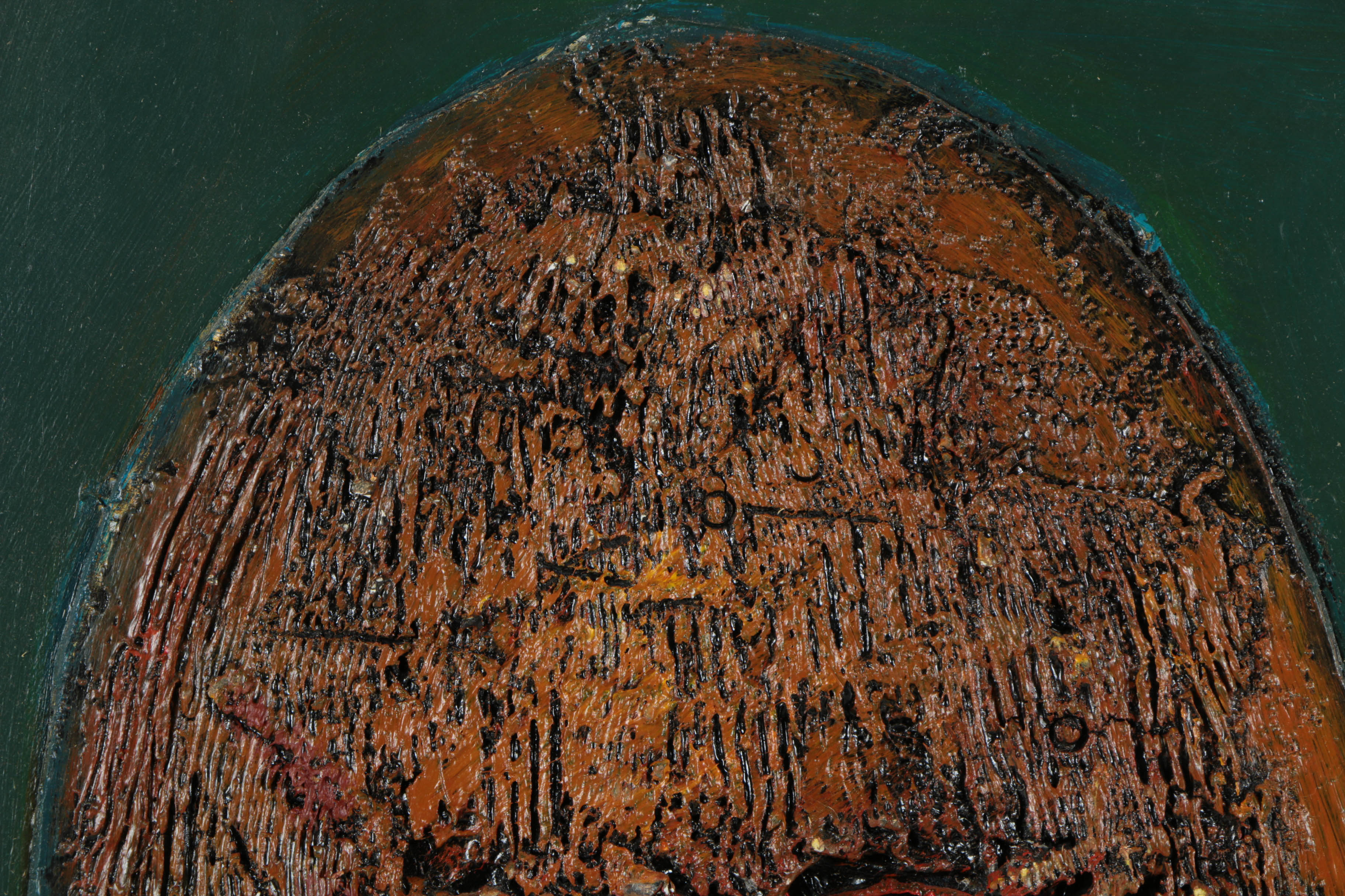 Pair of Ronald Ahlström Mixed Media Collage on Board Abstract Compositions