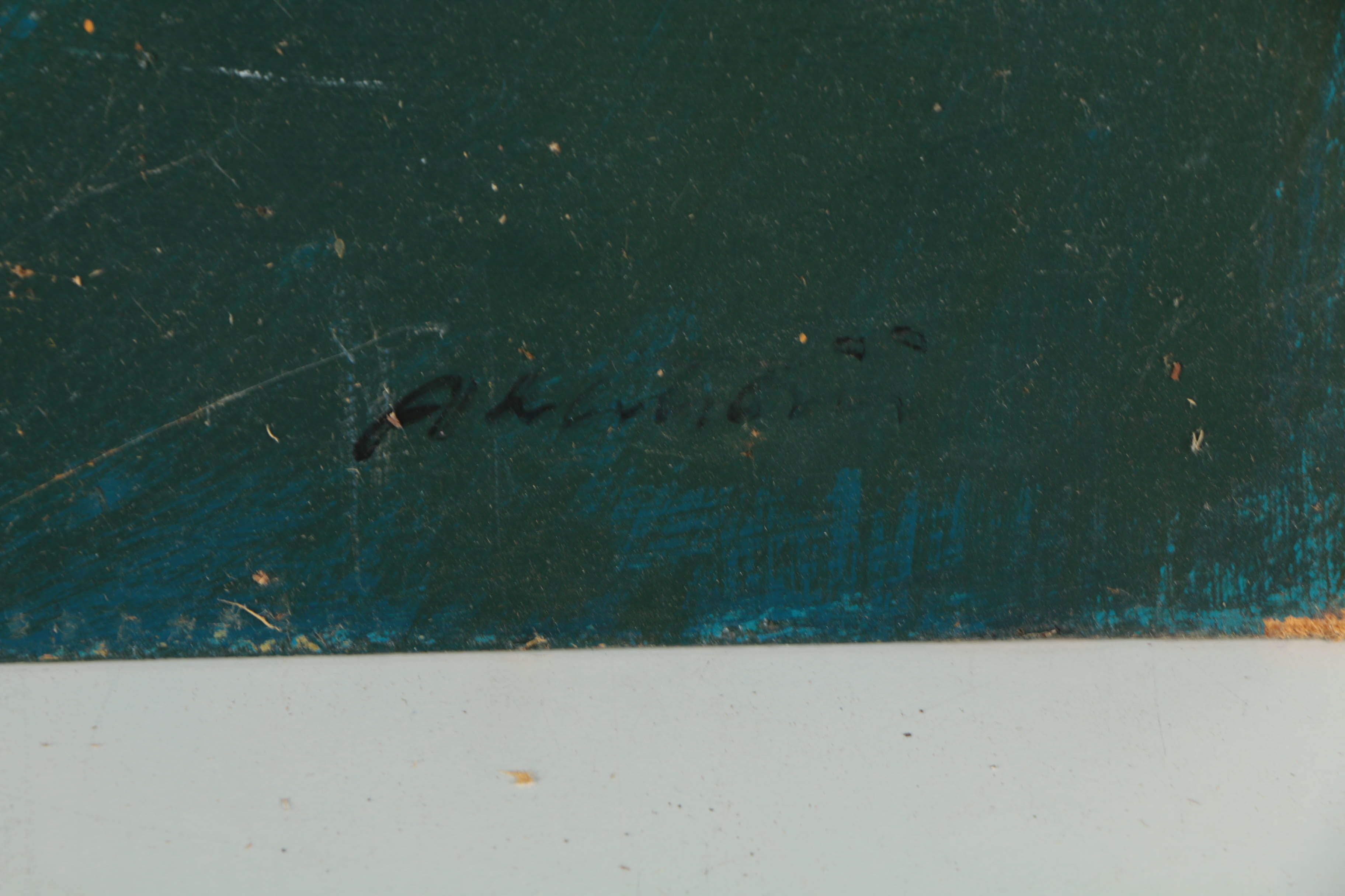 Pair of Ronald Ahlström Mixed Media Collage on Board Abstract Compositions