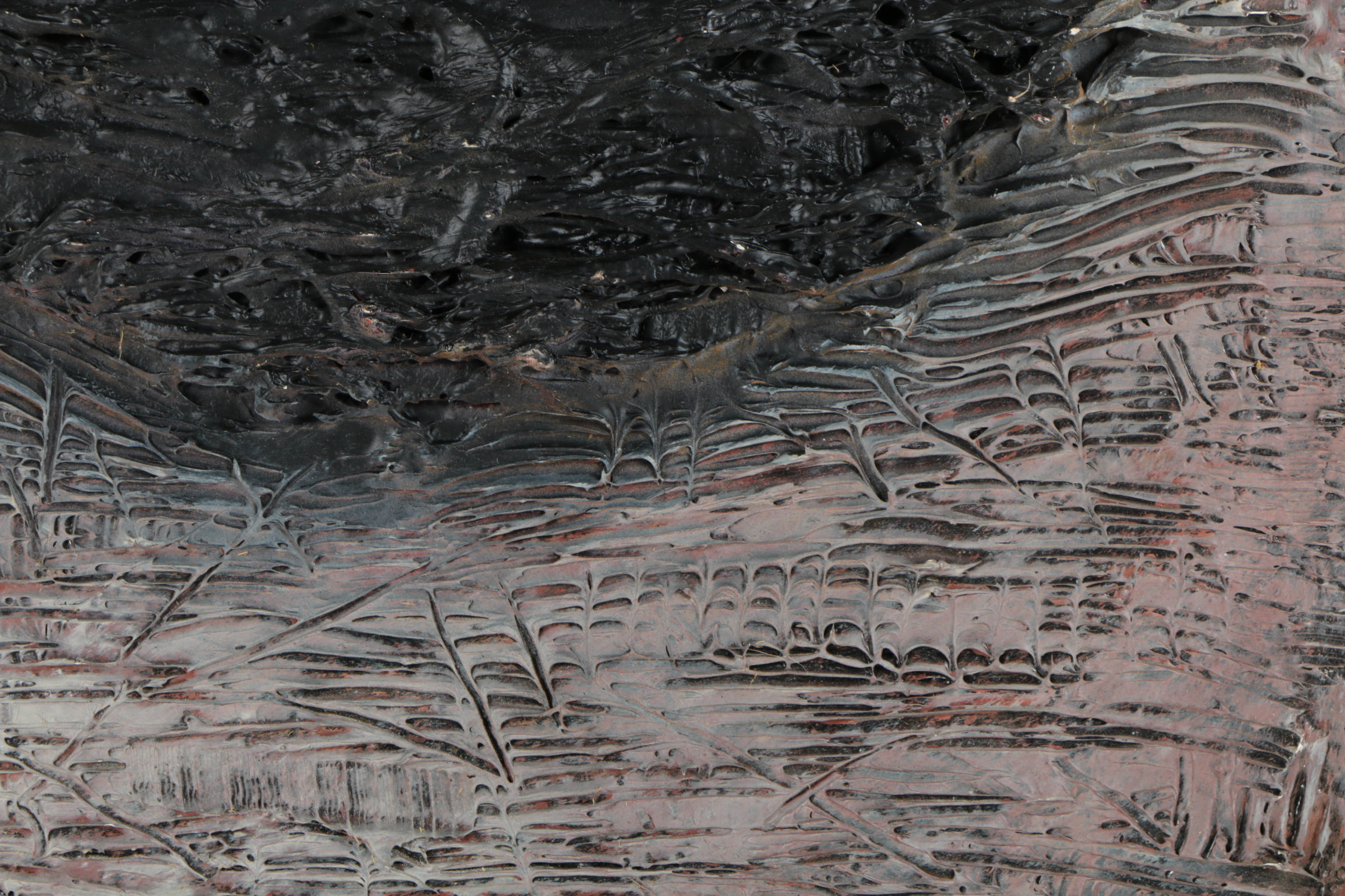 Pair of Ronald Ahlström Mixed Media Collage on Board Abstract Compositions