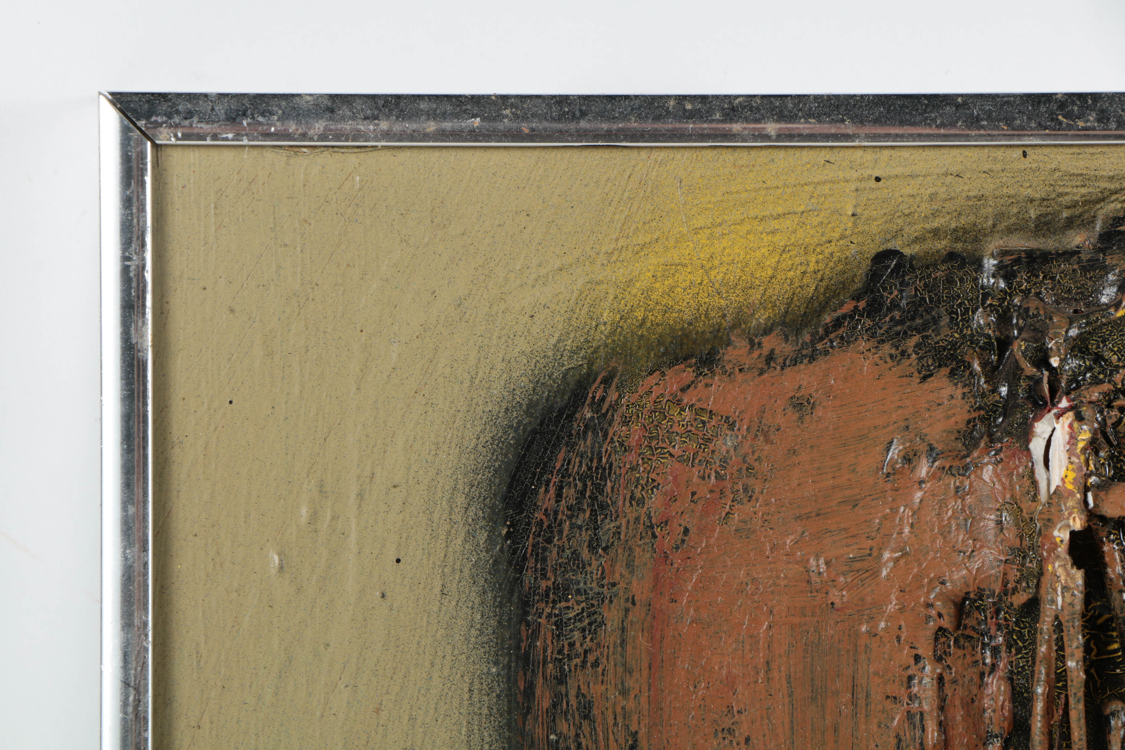 Ronald Ahlström Mixed Media Collage on Board "Untitled"