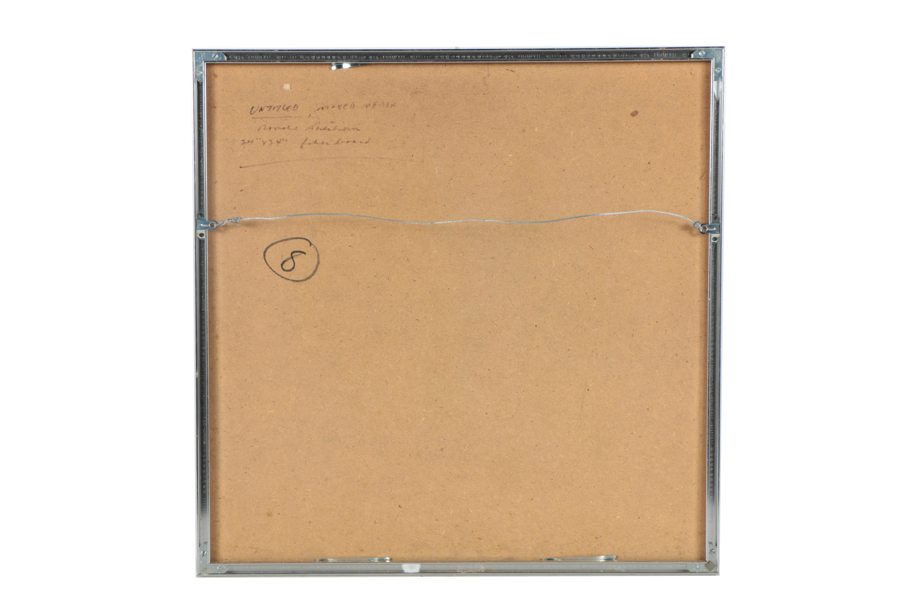 Ronald Ahlström Mixed Media Collage on Board "Untitled"