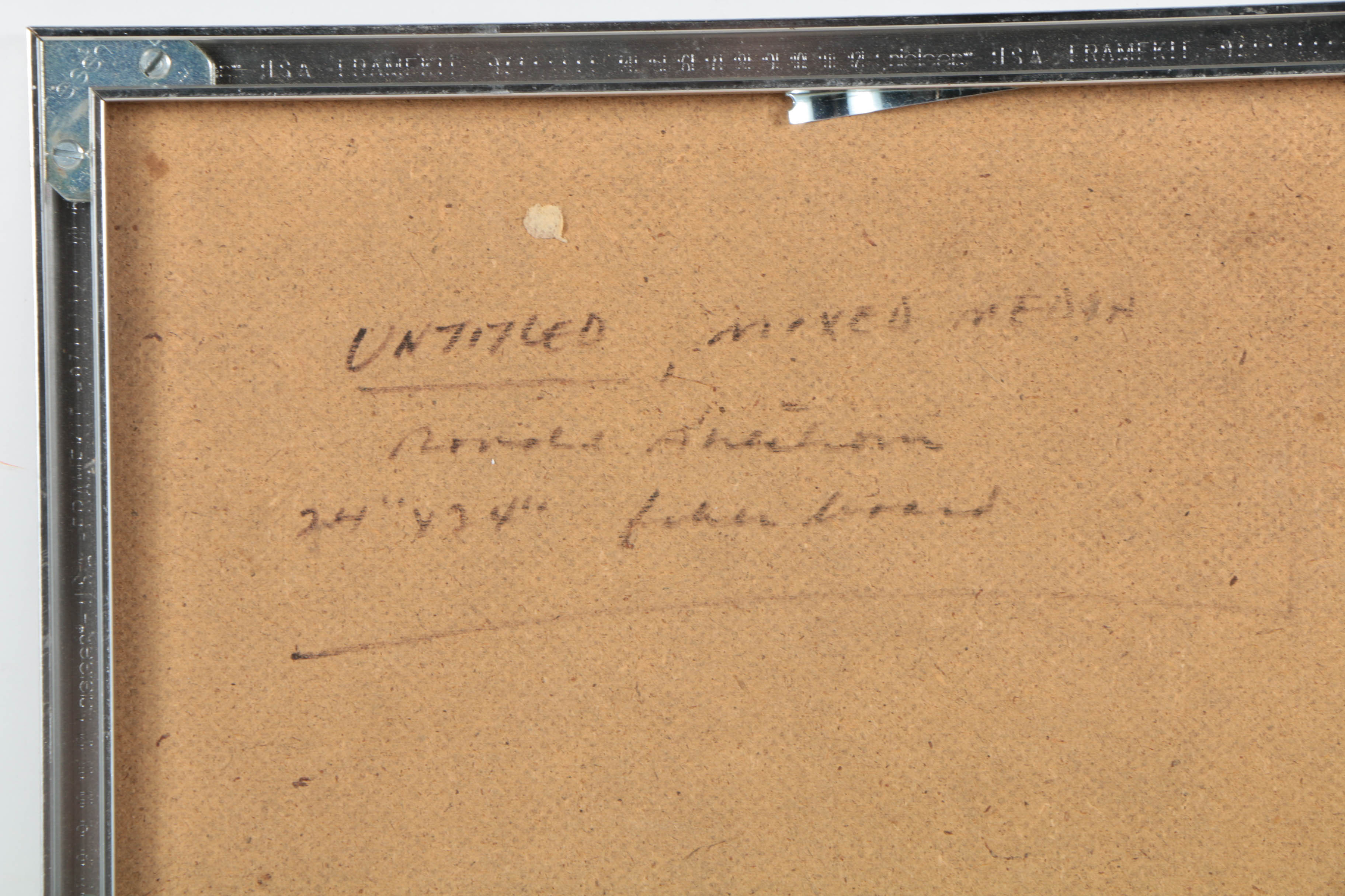 Ronald Ahlström Mixed Media Collage on Board "Untitled"