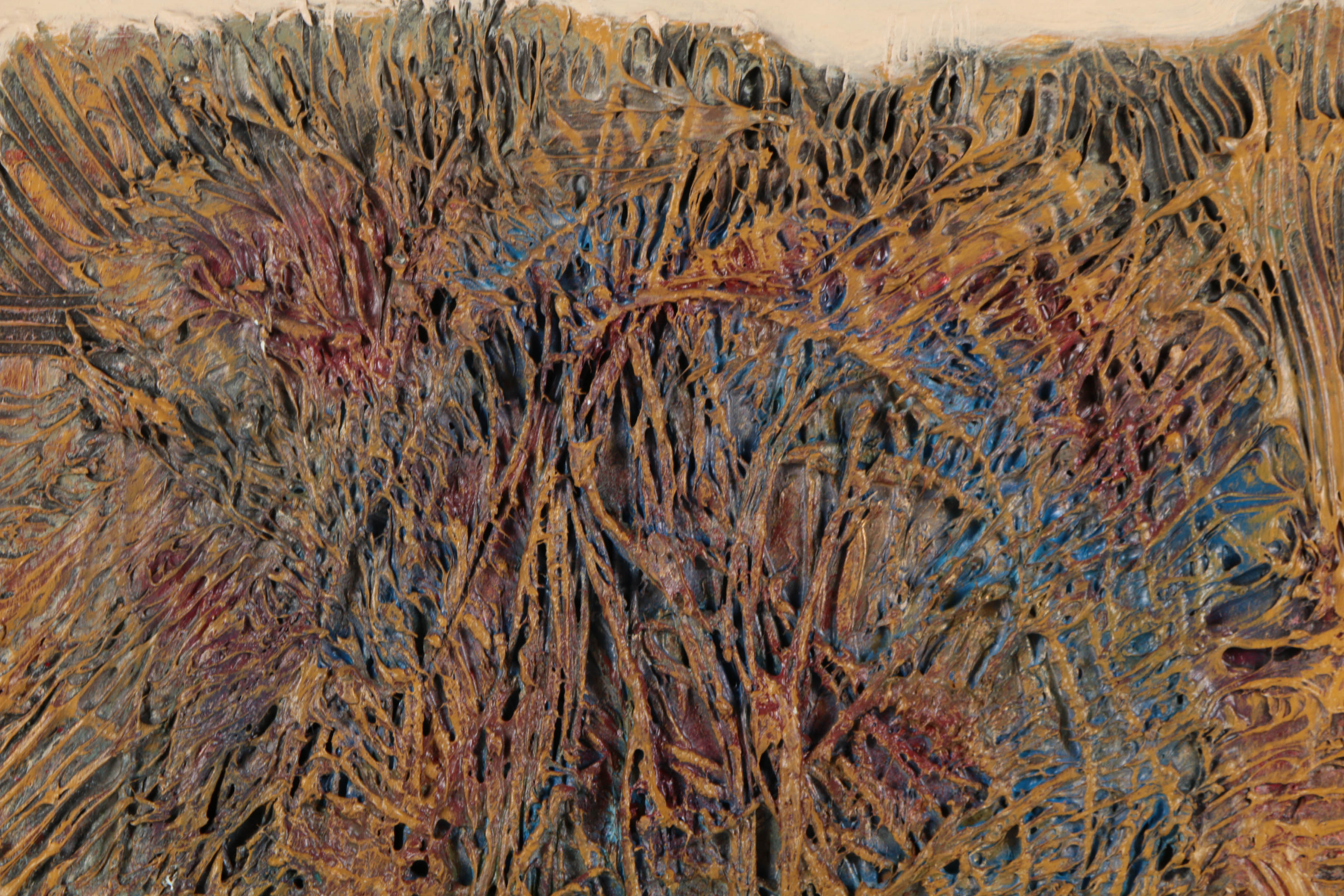 Ronald Ahlström Mixed Media Collage on Board "Untitled"