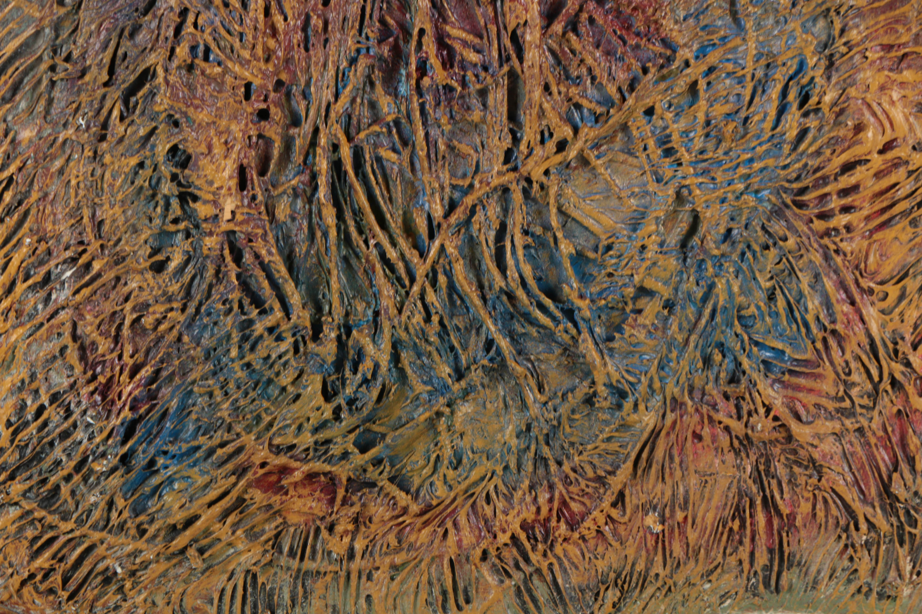 Ronald Ahlström Mixed Media Collage on Board "Untitled"