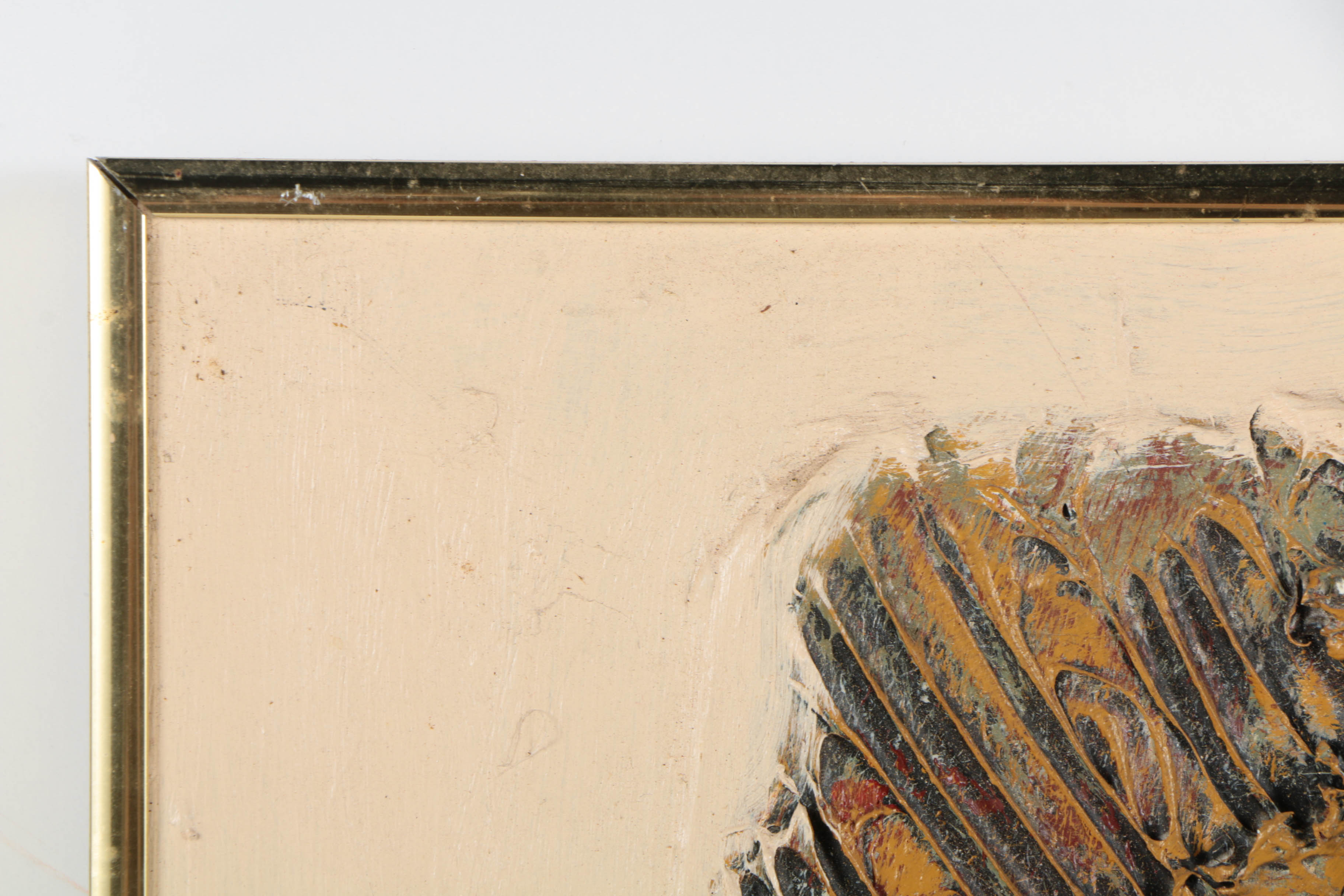 Ronald Ahlström Mixed Media Collage on Board "Untitled"