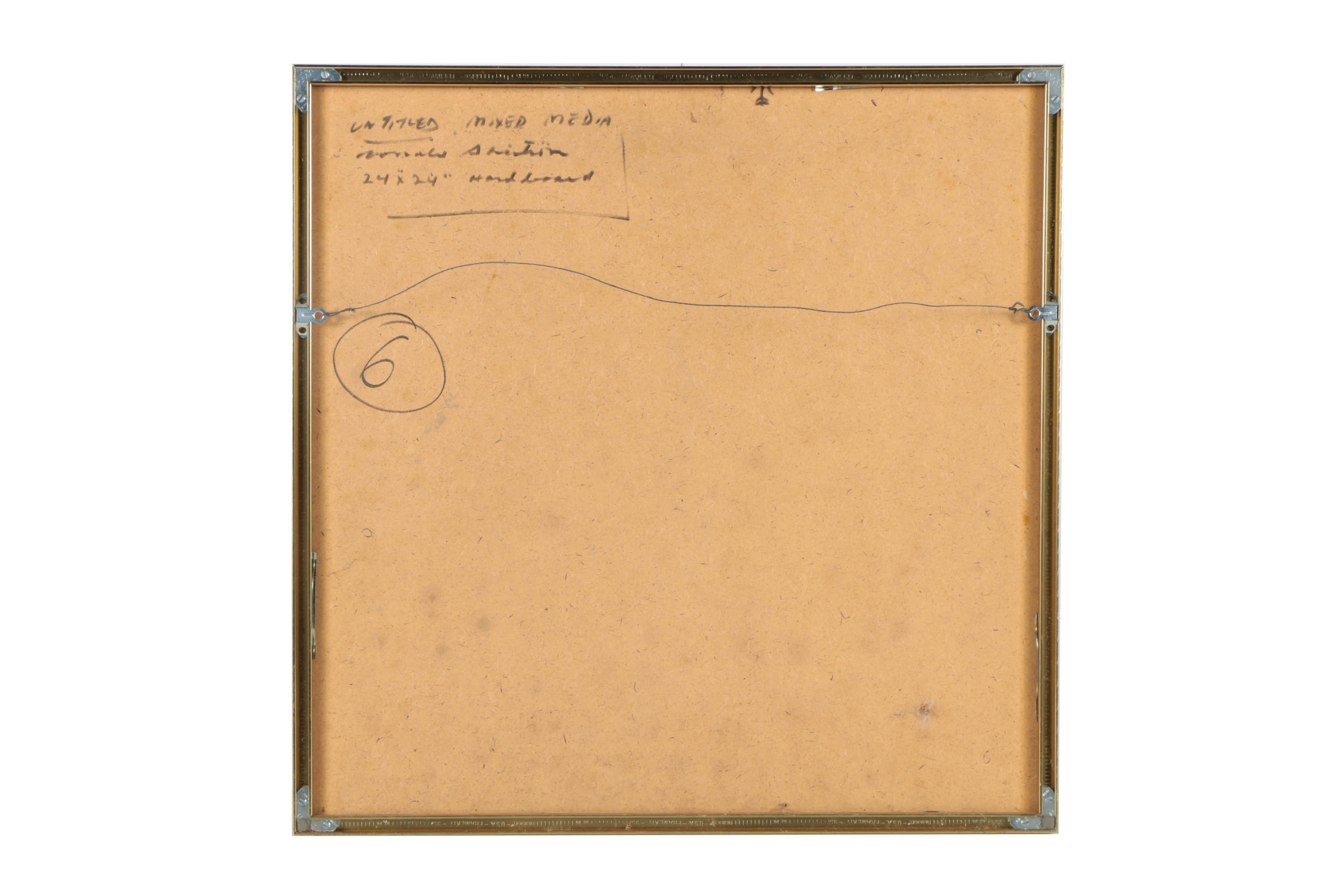 Ronald Ahlström Mixed Media Collage on Board "Untitled"