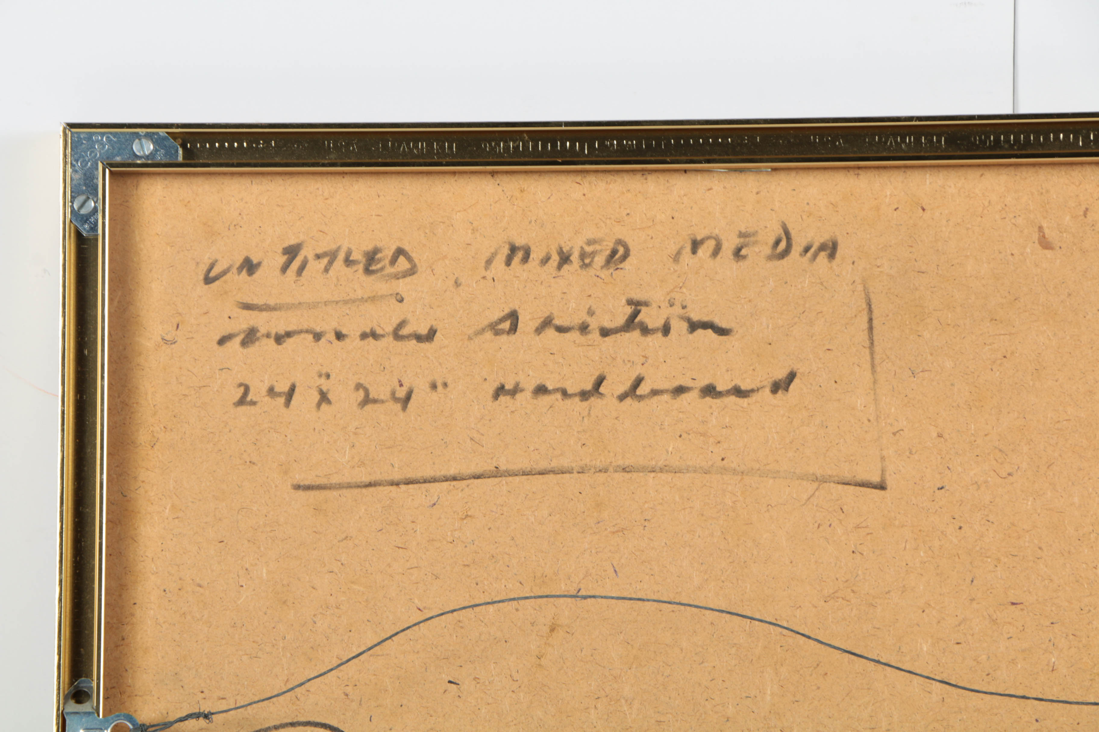 Ronald Ahlström Mixed Media Collage on Board "Untitled"