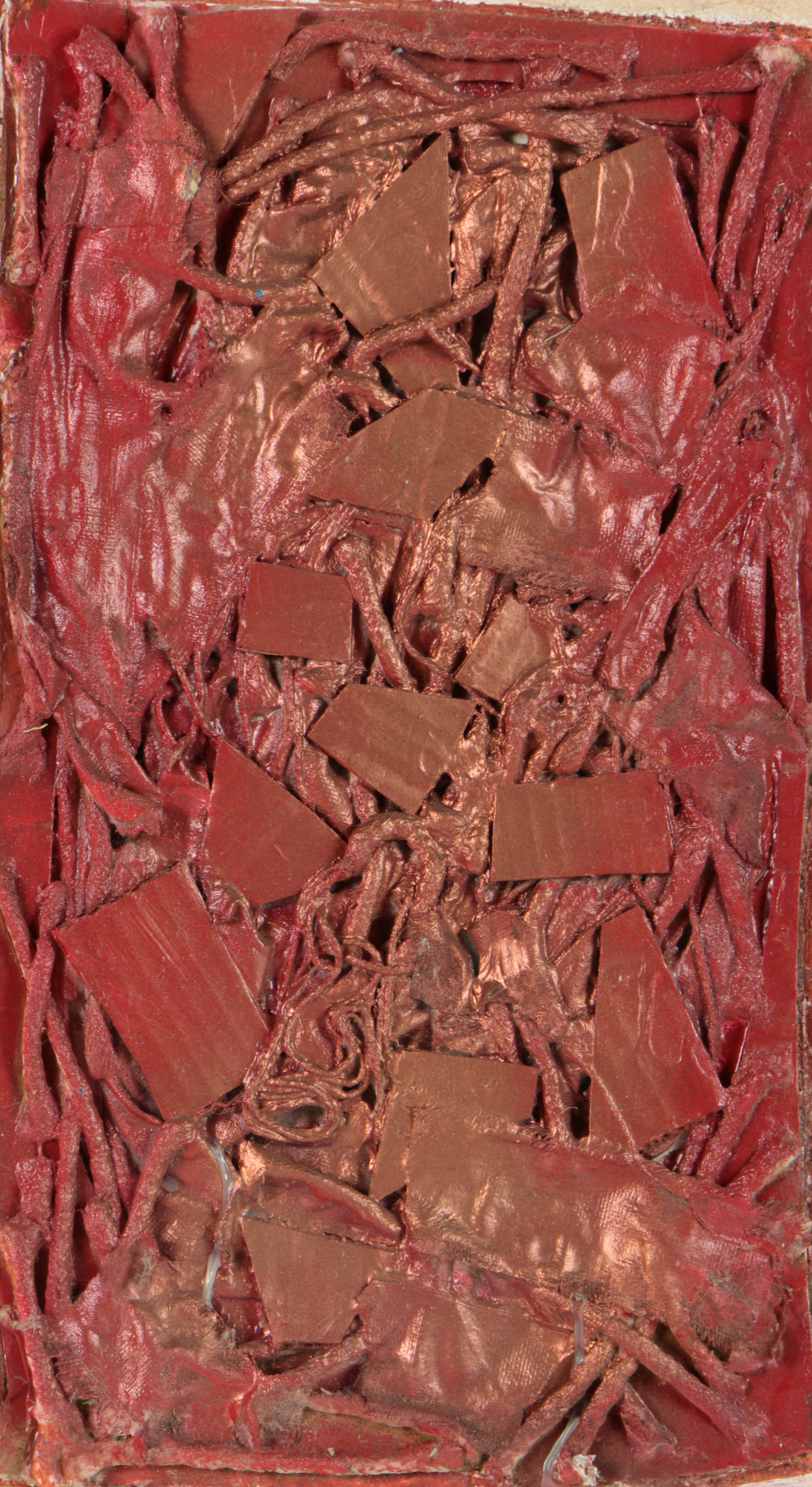 Ronald Ahlström Mixed Media Collage on Board "Untitled"