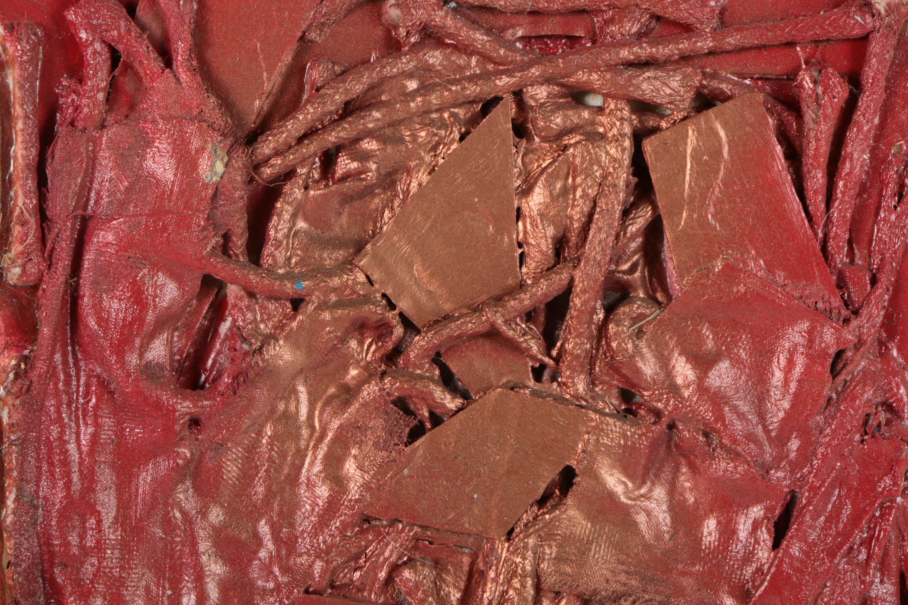 Ronald Ahlström Mixed Media Collage on Board "Untitled"