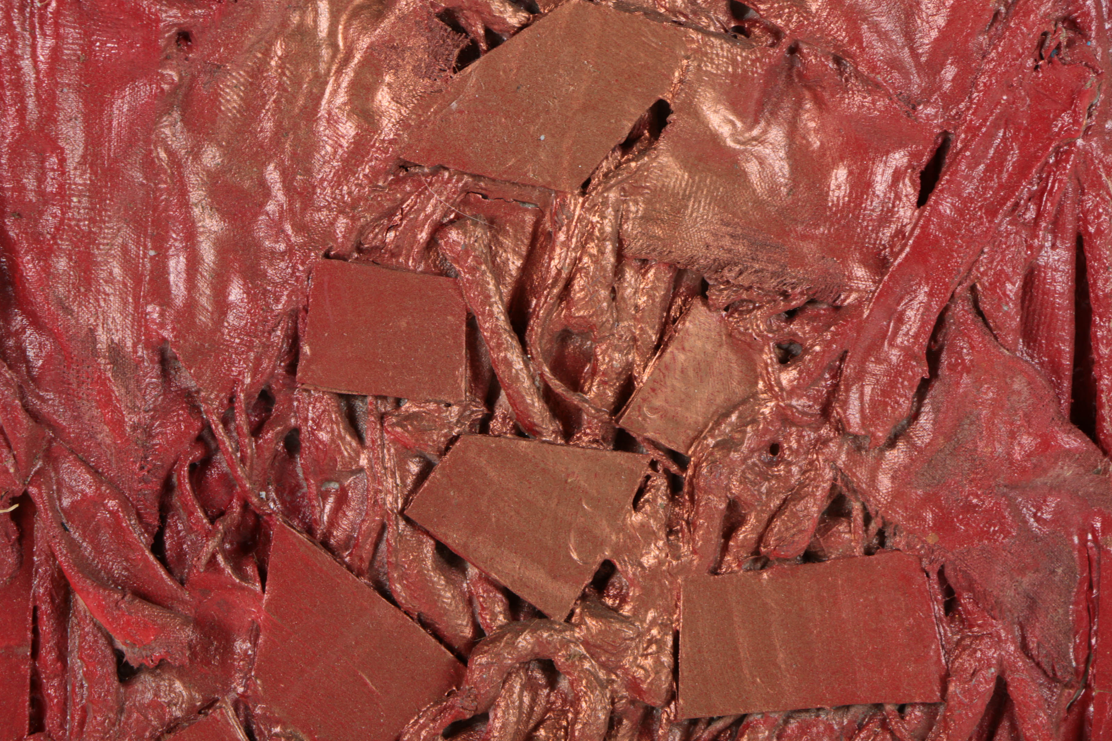 Ronald Ahlström Mixed Media Collage on Board "Untitled"