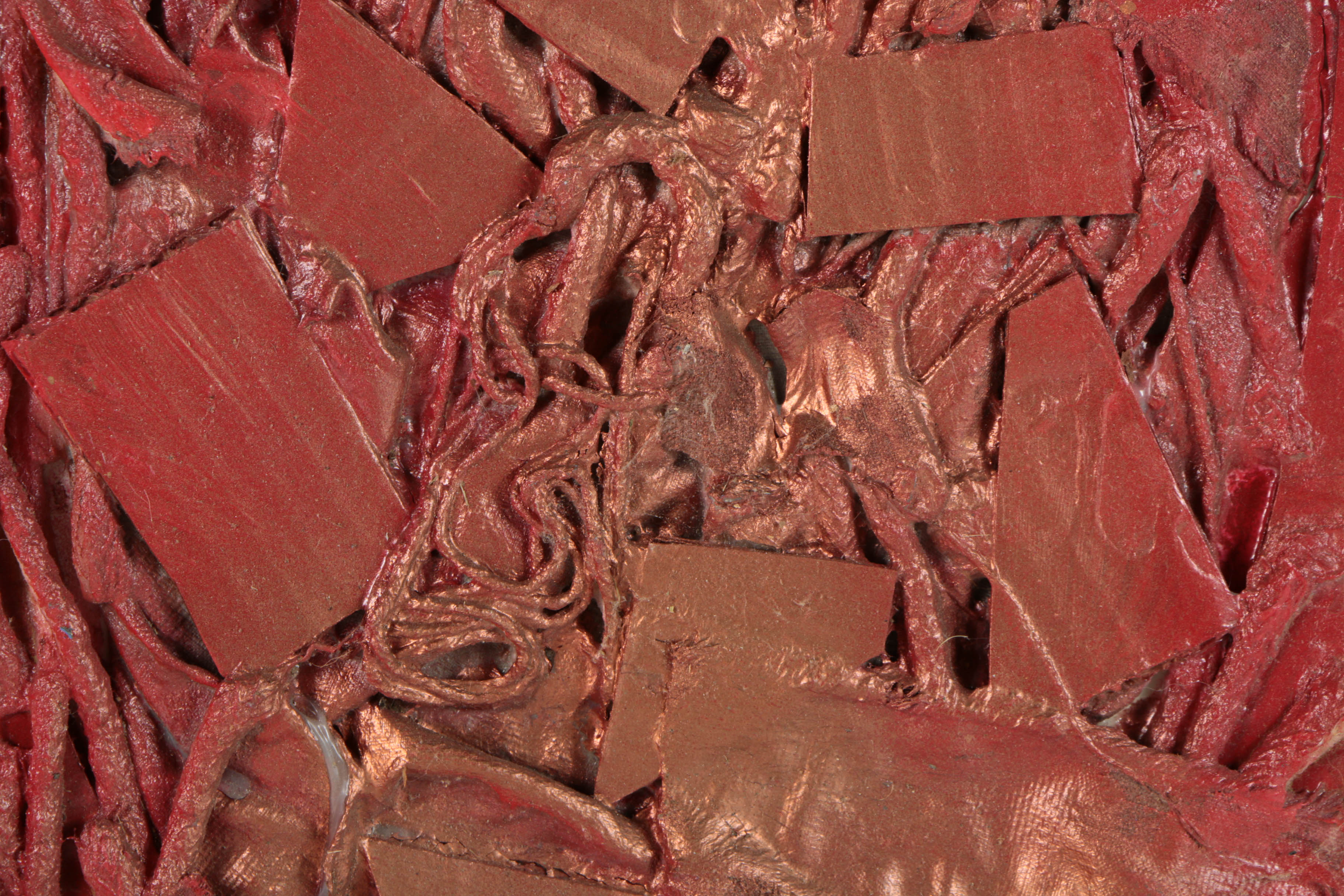 Ronald Ahlström Mixed Media Collage on Board "Untitled"