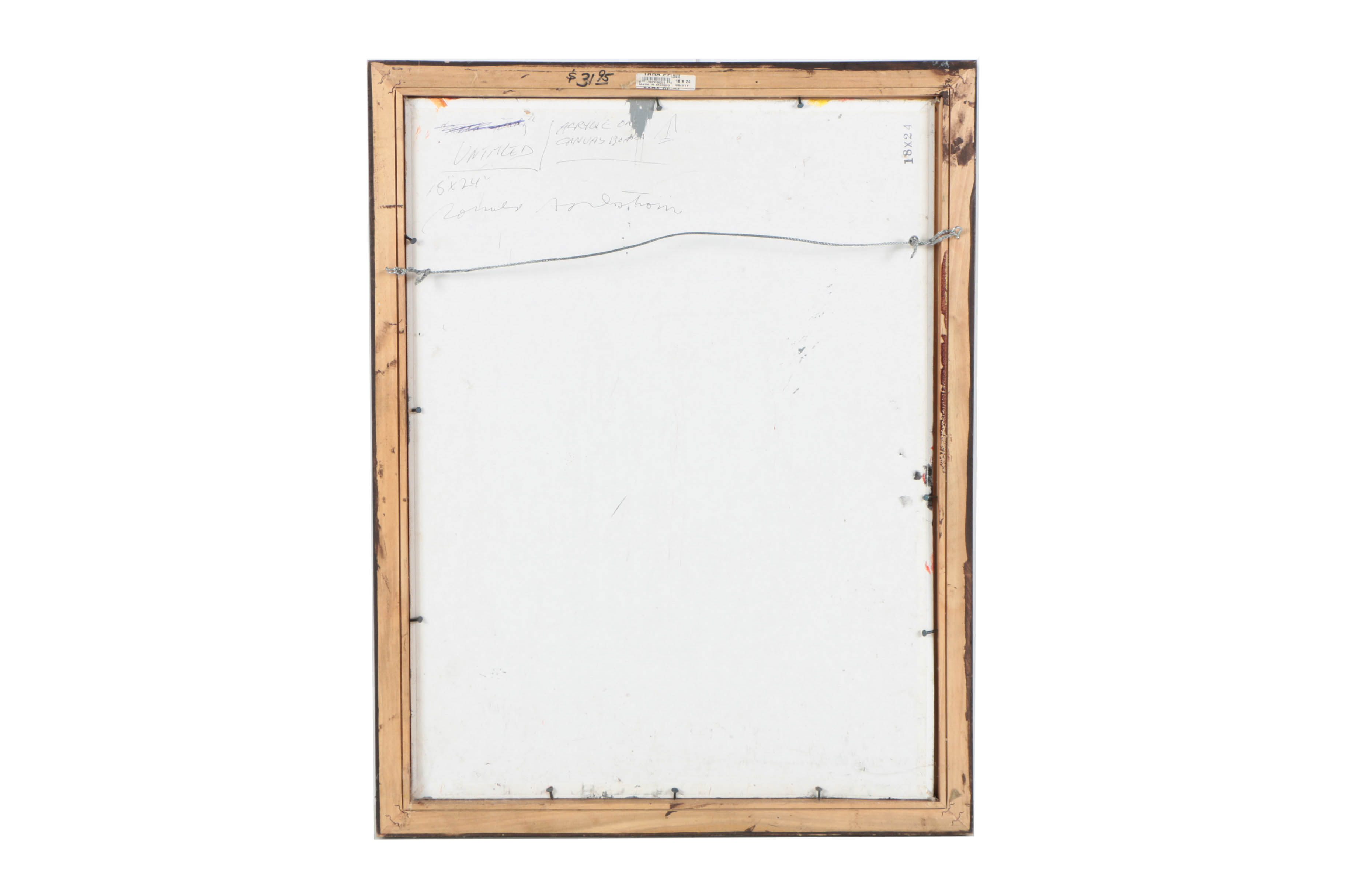 Ronald Ahlström Mixed Media on Board "Untitled"