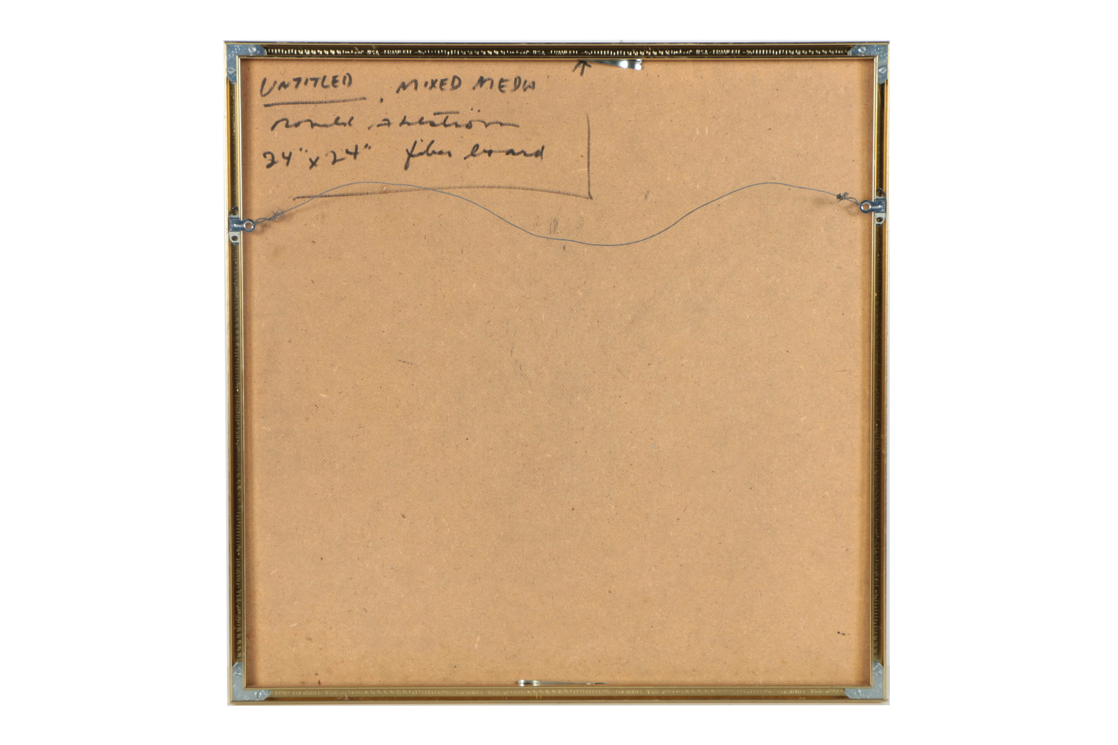 Ronald Ahlström Mixed Media Collage on Board "Untitled"