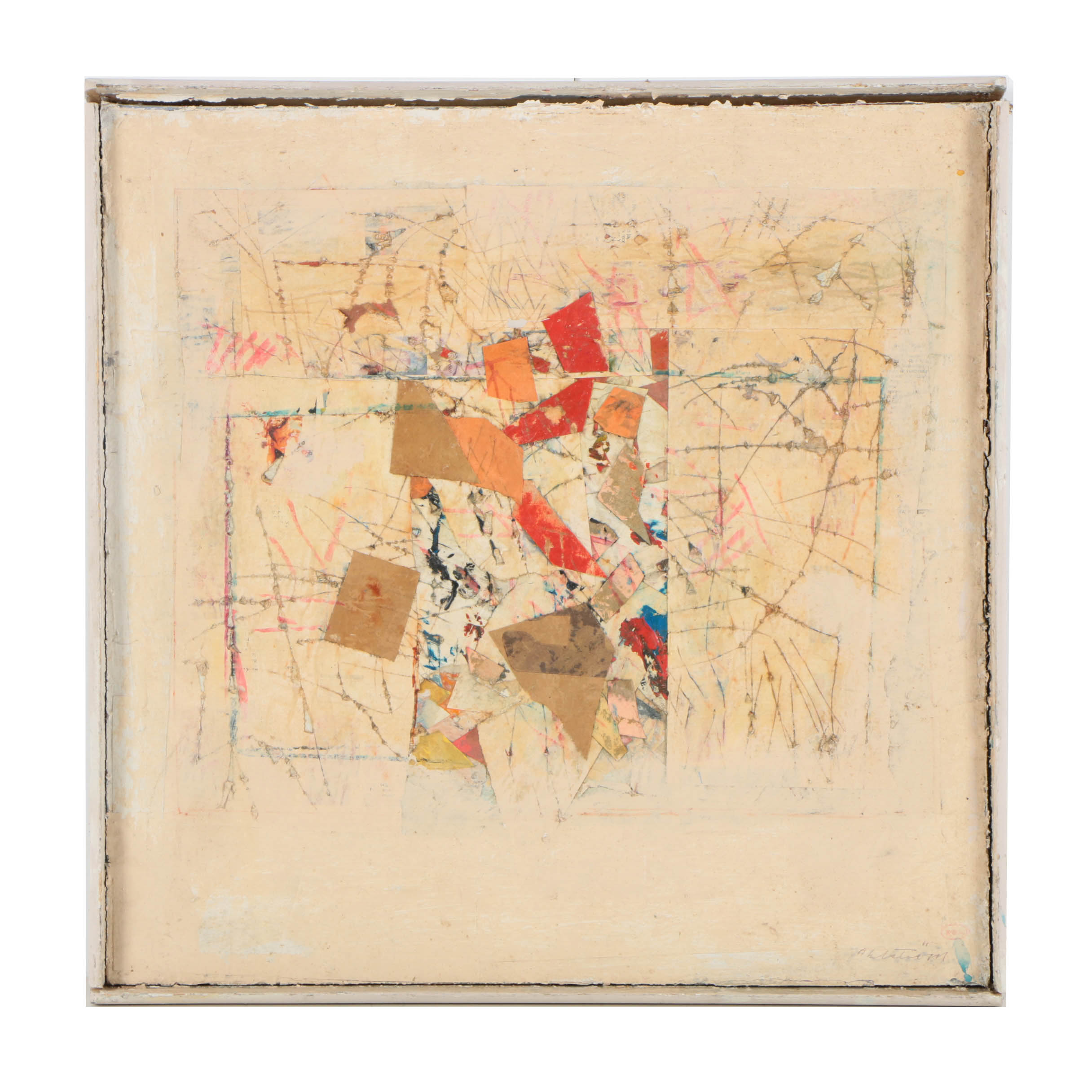 Ronald Ahlström Mixed Media on Canvas "Untitled"