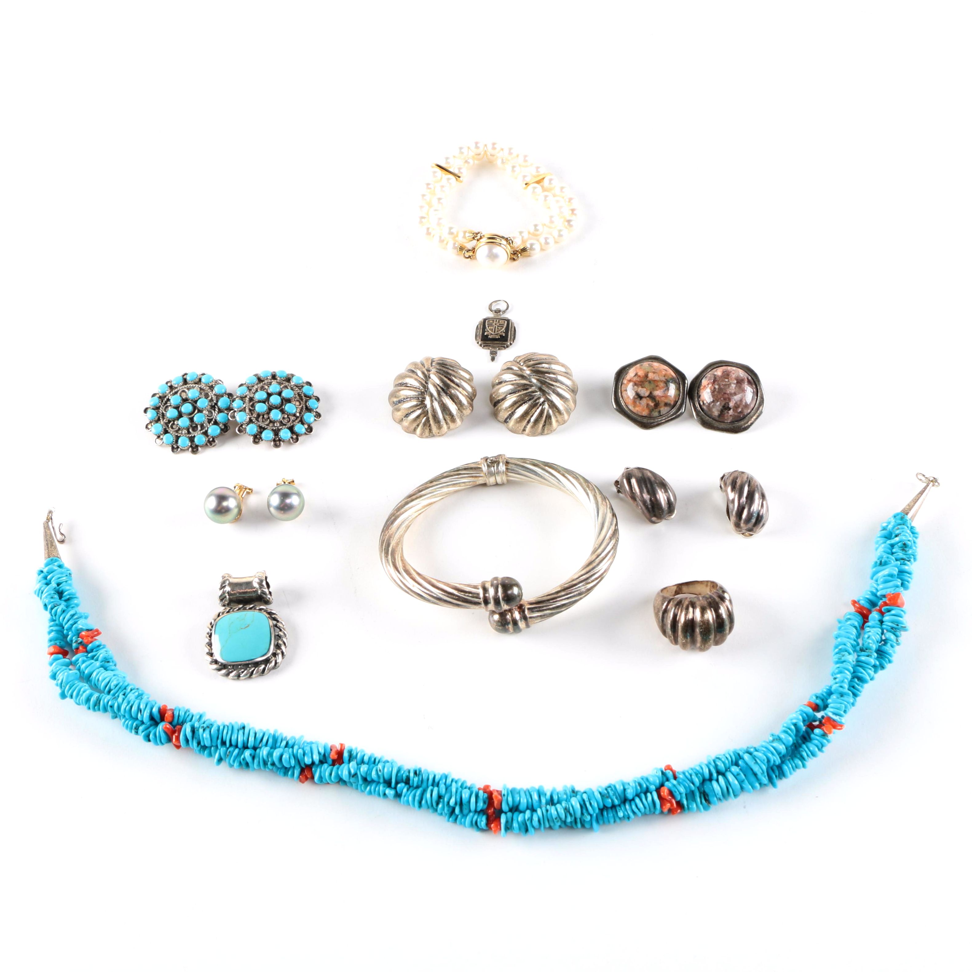 Assortment of Sterling Silver Jewelry