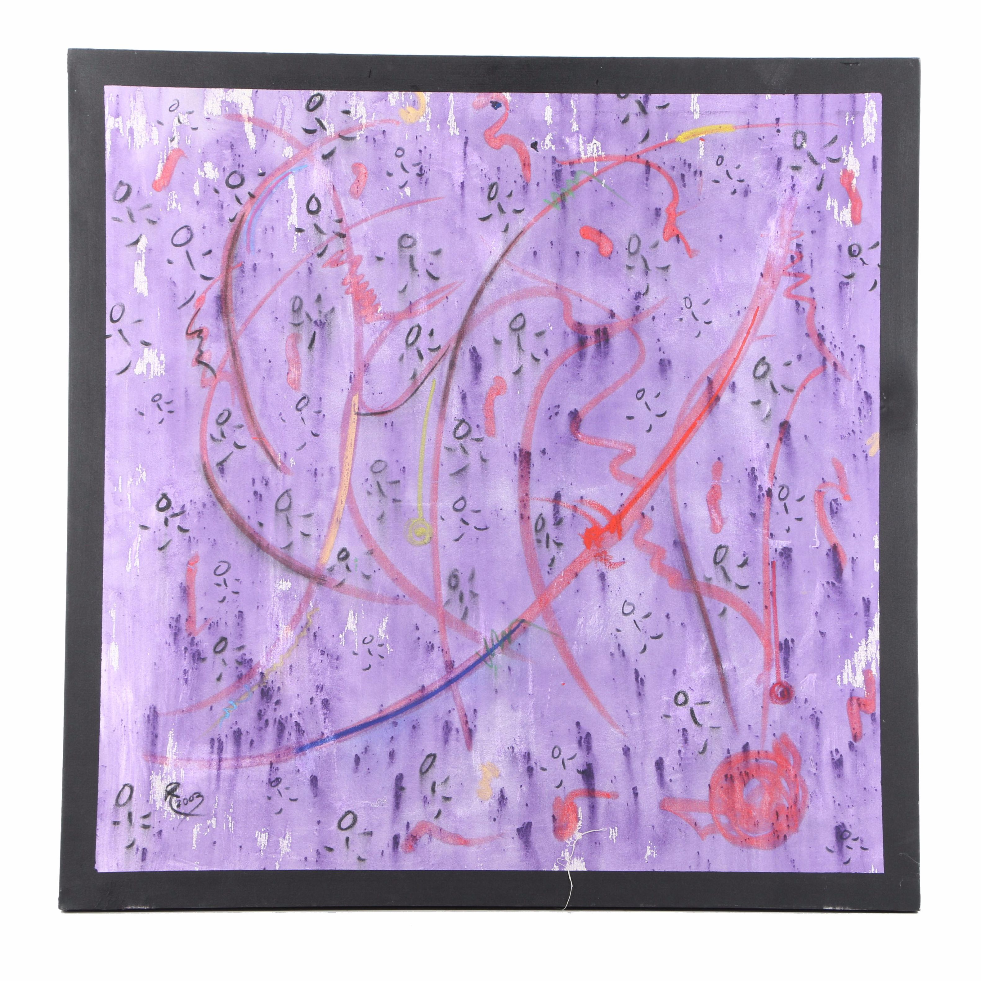 Oil Painting on Canvas of Abstract Composition