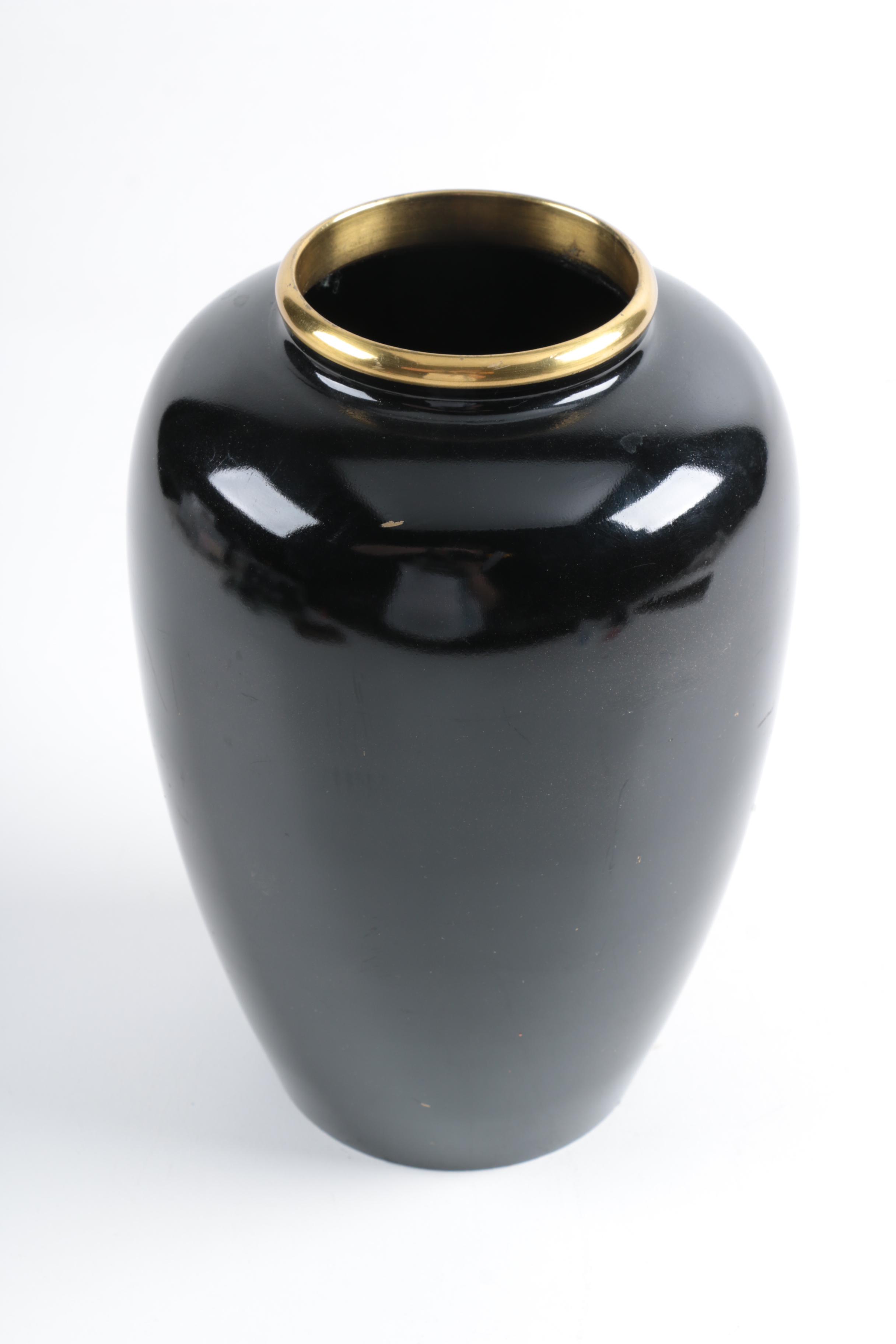 Japanese Chokin Copper Vase