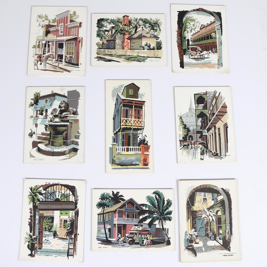 Mark Coomer Serigraphs of Architecture Featuring New Orleans