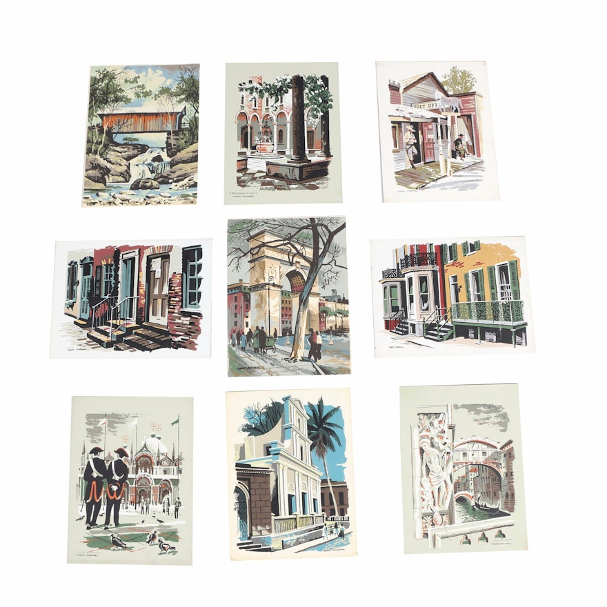 Mark Coomer Serigraph Prints of Monuments and Architecture