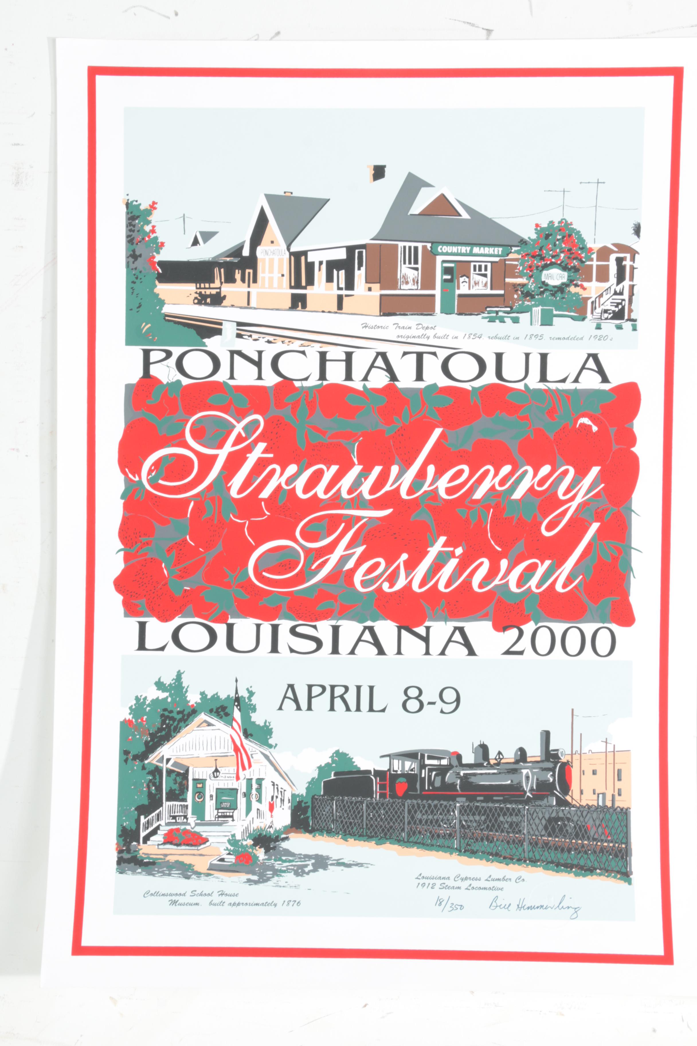Collection of Limited Edition Louisiana State Event Posters