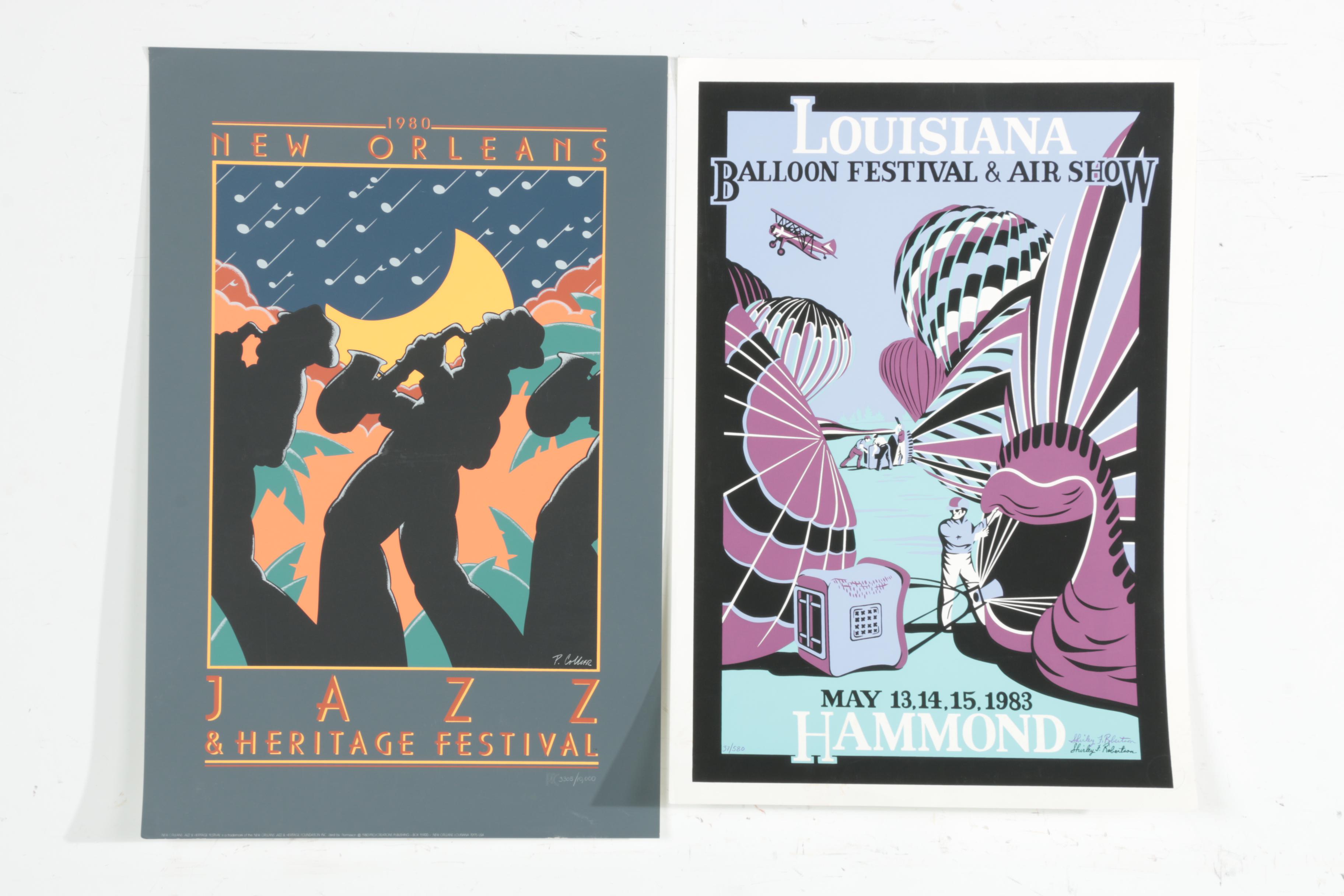 Collection of Limited Edition Louisiana State Event Posters