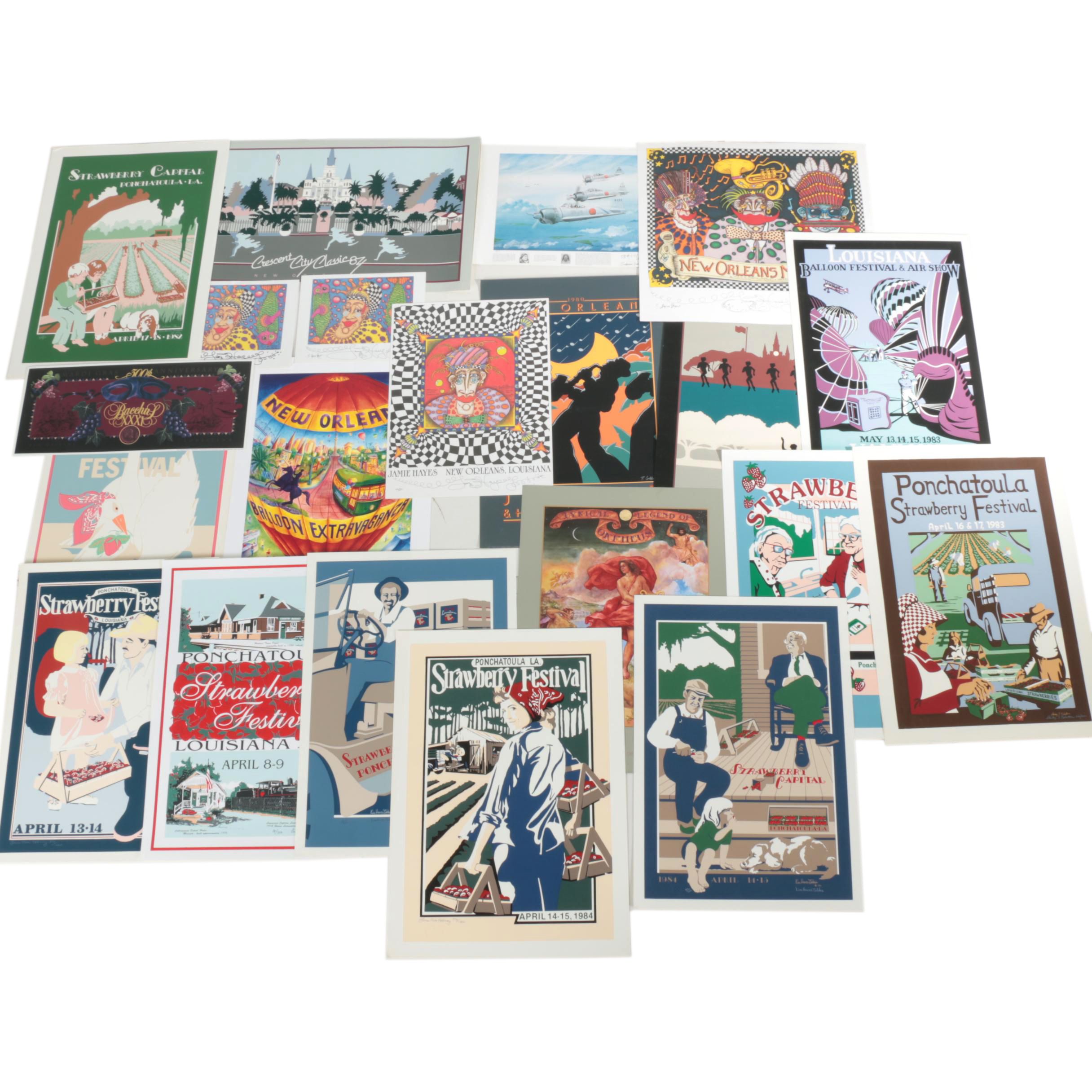 Collection of Limited Edition Louisiana State Event Posters
