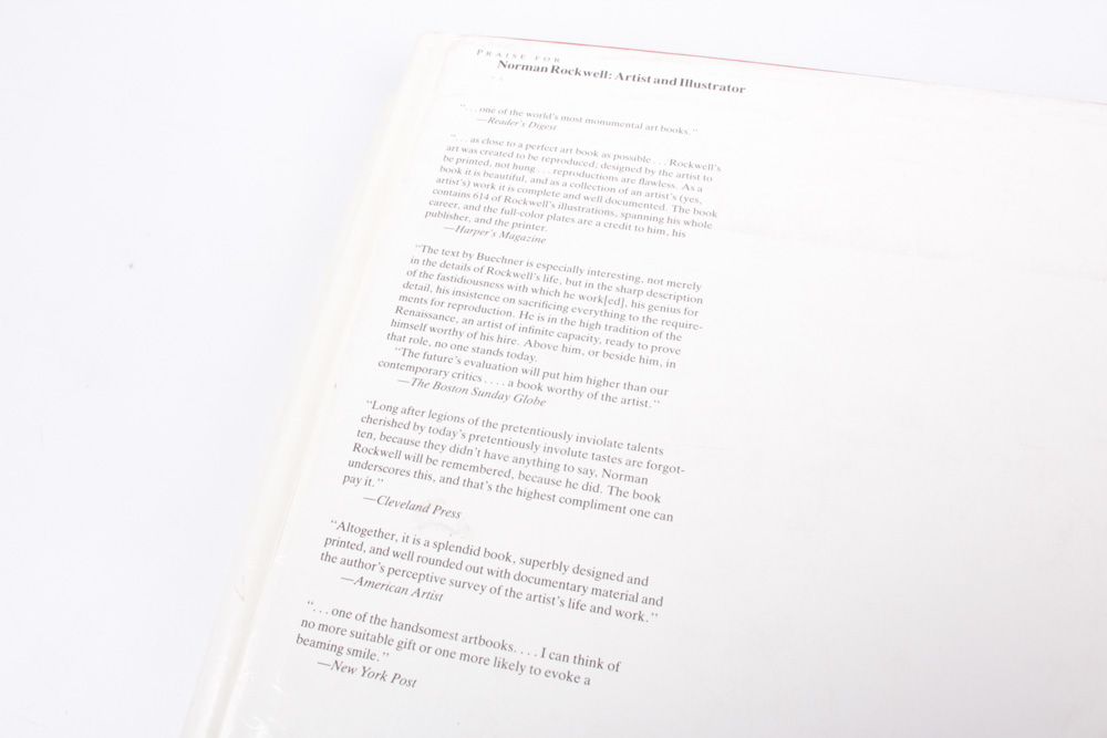 "Norman Rockwell Artist and Illustrator" Coffee Table Book