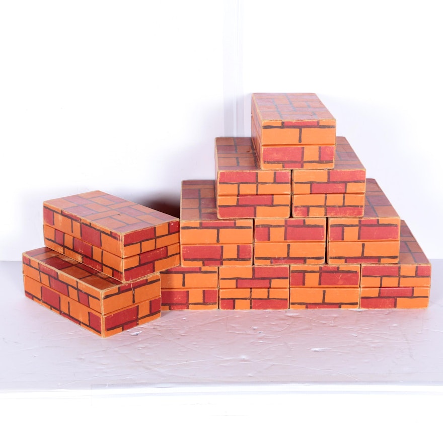 Brick Pattern Storage Boxes