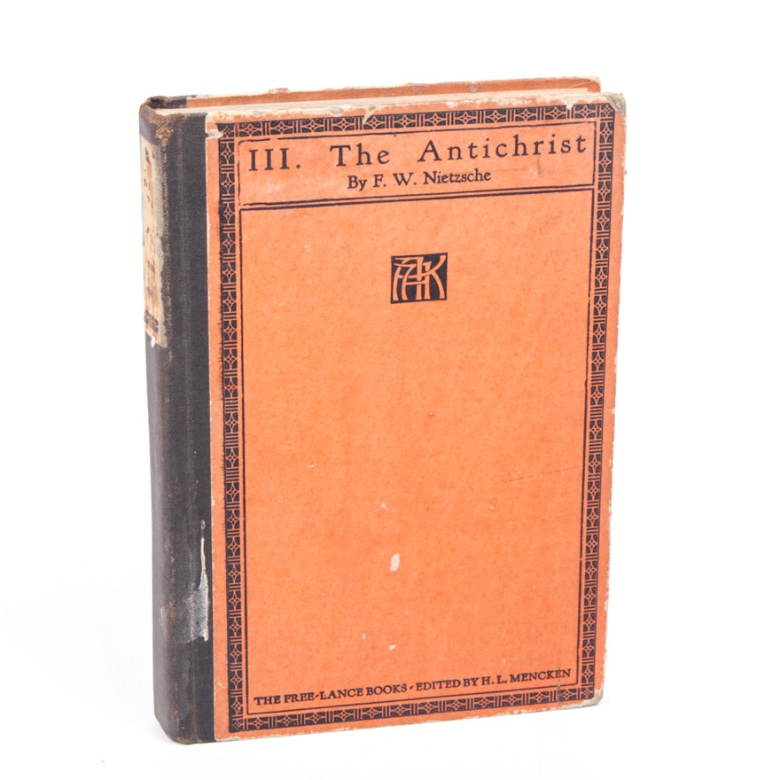 1920 "The Antichrist" by Friedrich Nietzsche
