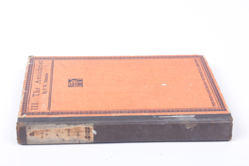 1920 "The Antichrist" by Friedrich Nietzsche