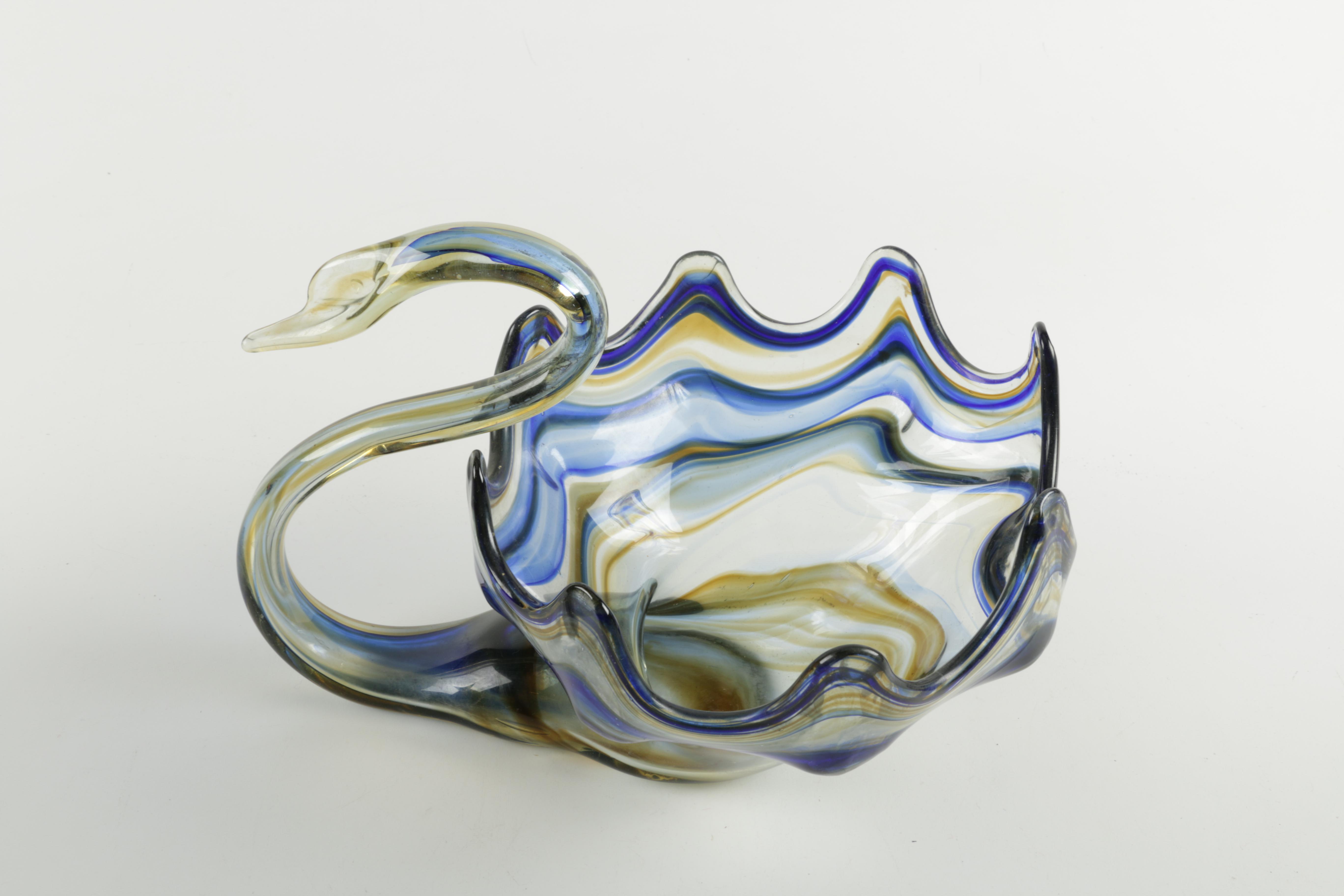 Vintage Art Glass Swan