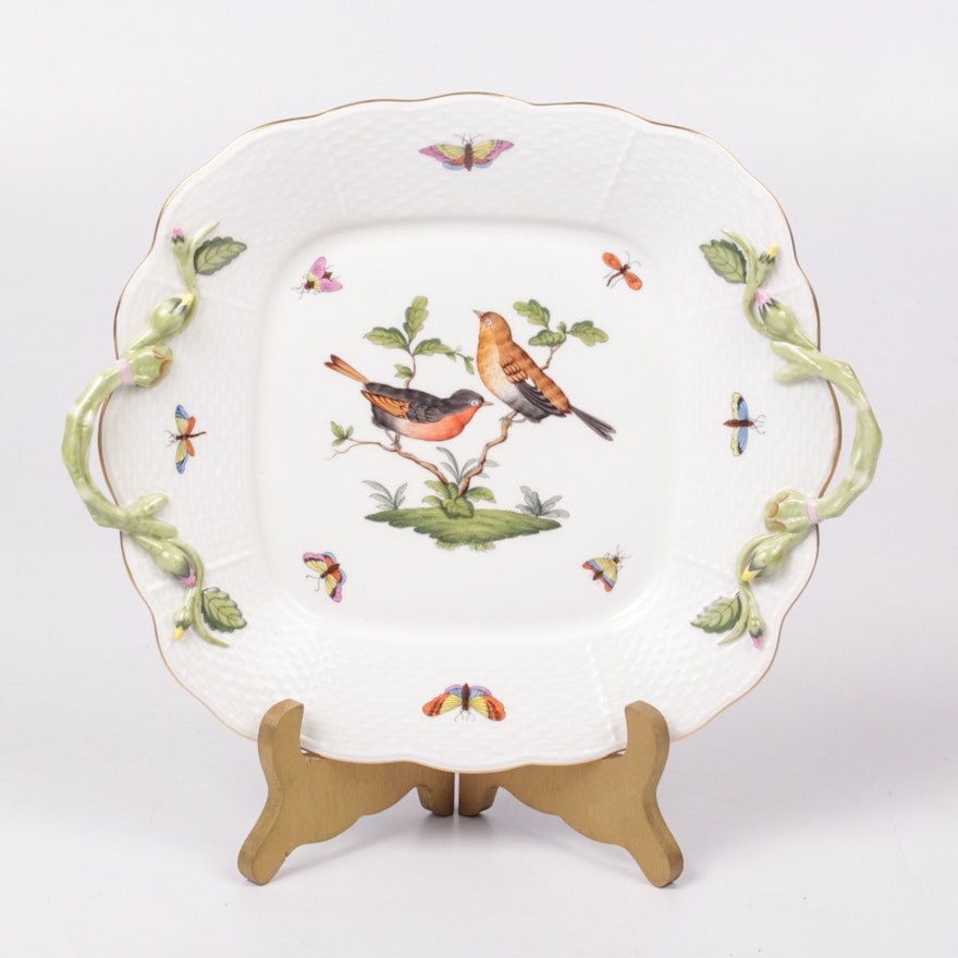 Herend "Rothschild Bird" Pattern Platter