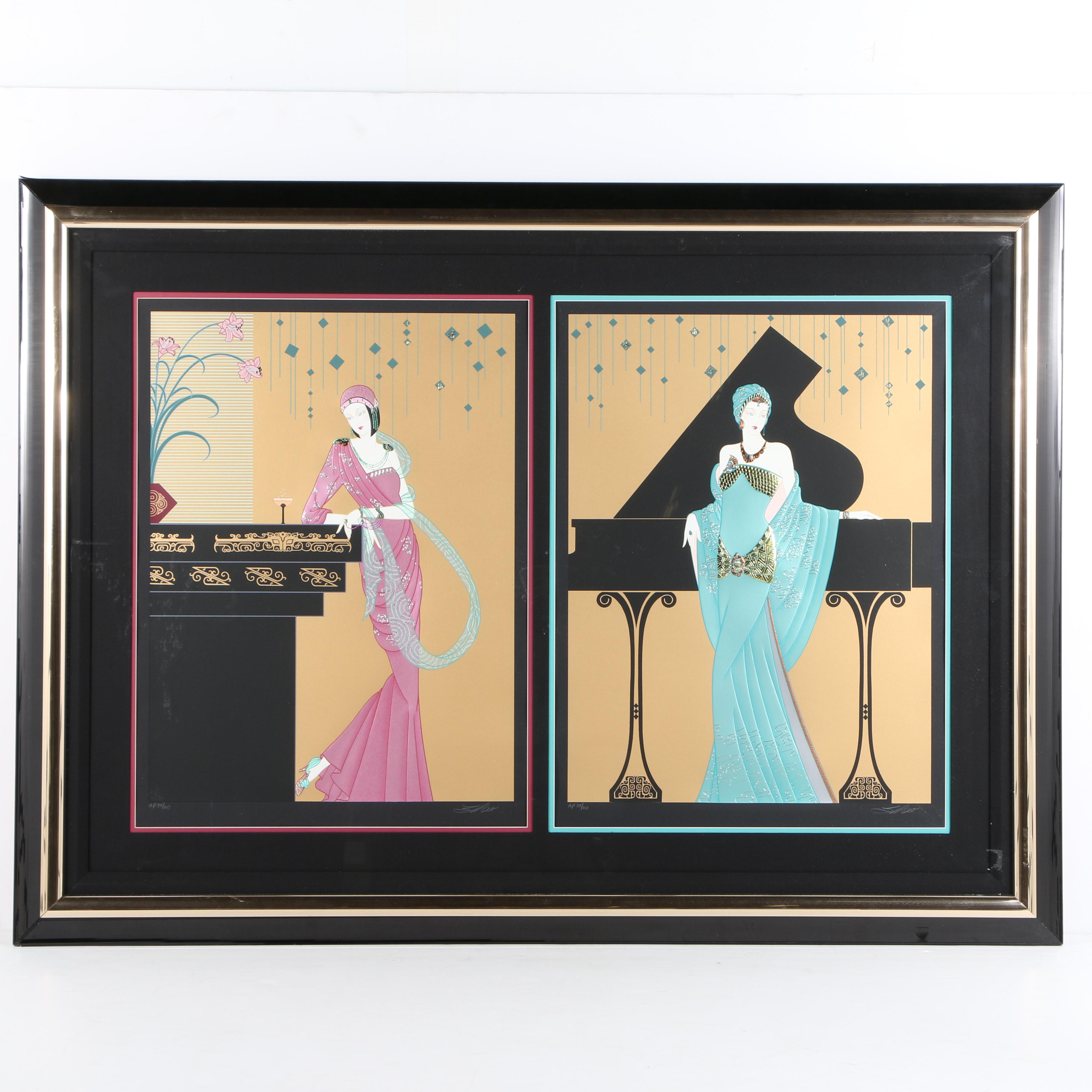 Lillian Shao Limited Edition Artist Proof Serigraphs "Cabaret Suite"