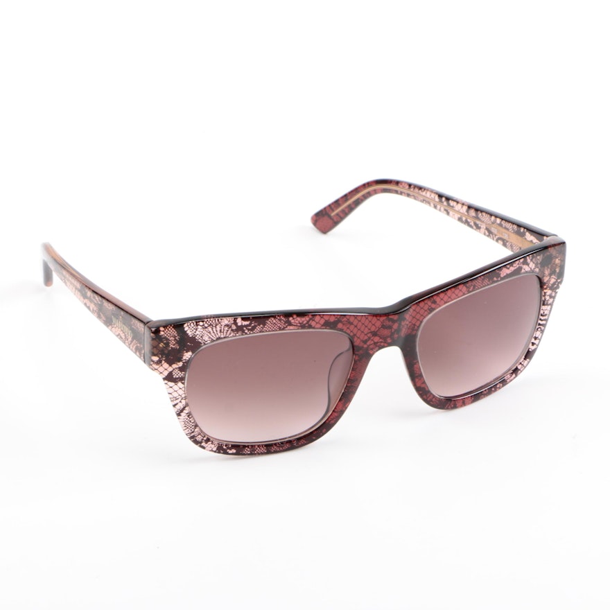 Pair of Valentino Bordeaux Sunglasses