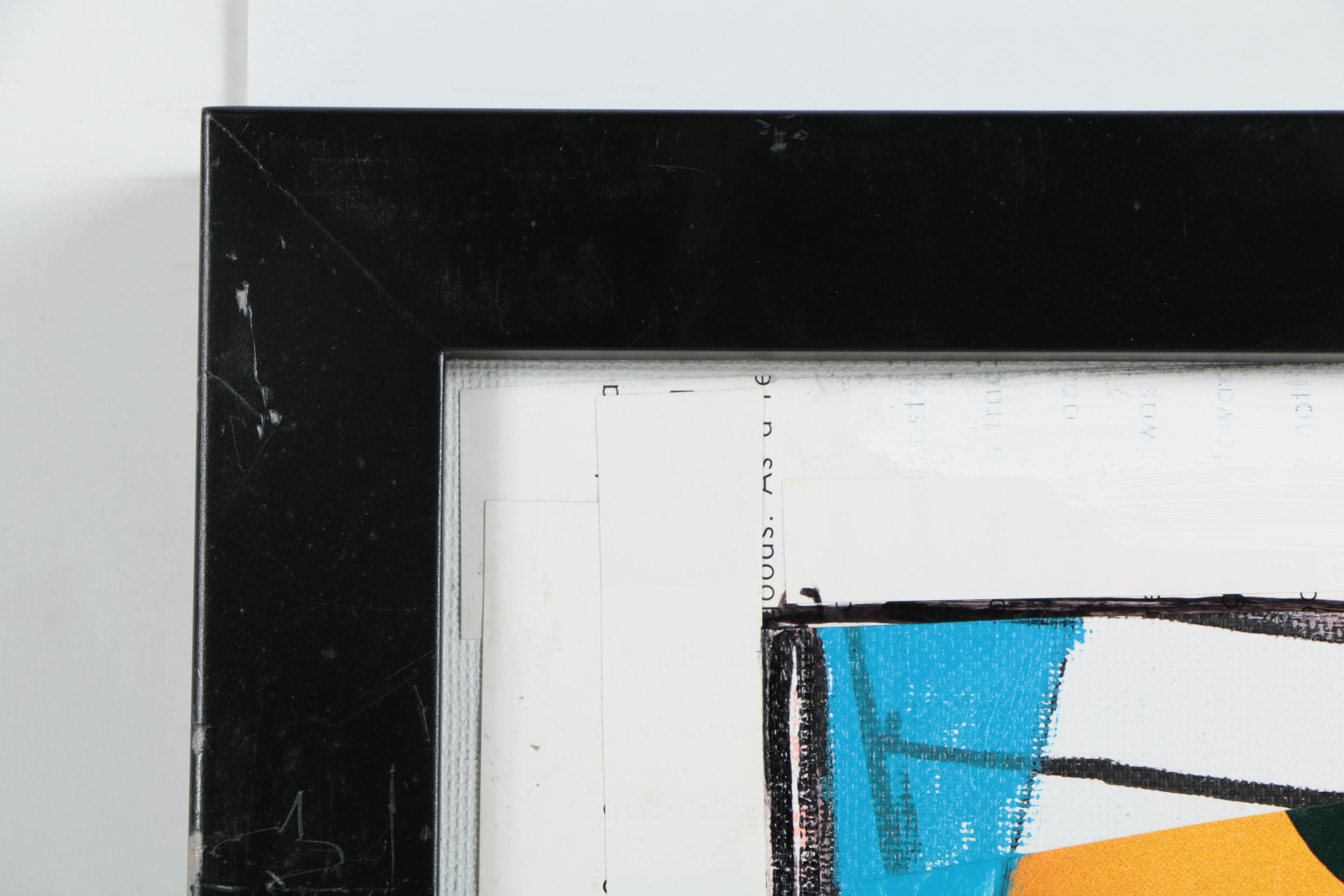 Pair of Ronald Ahlström Mixed Media Collages on Canvas Board