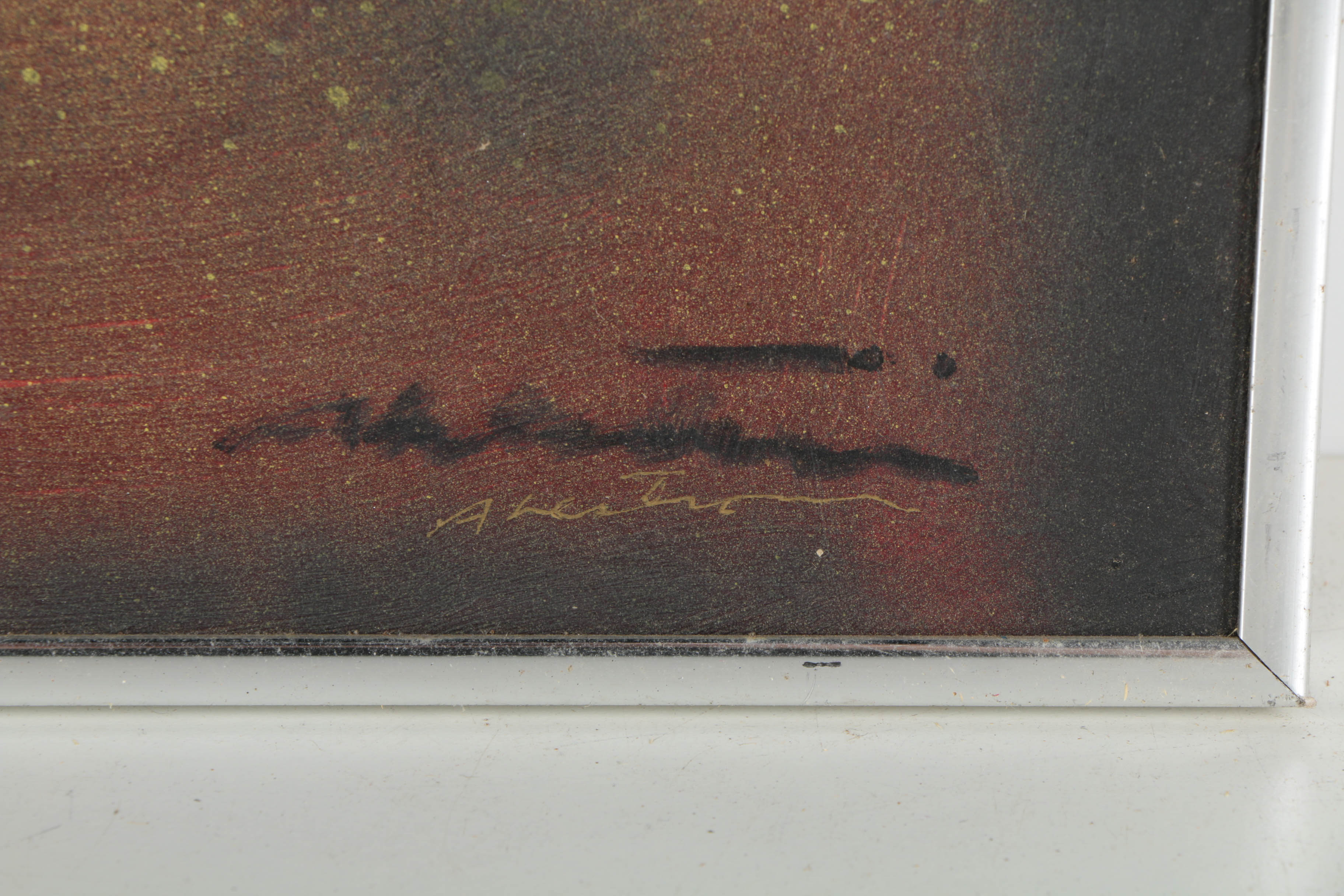 Ronald Ahlström Mixed Media on Board "Untitled"