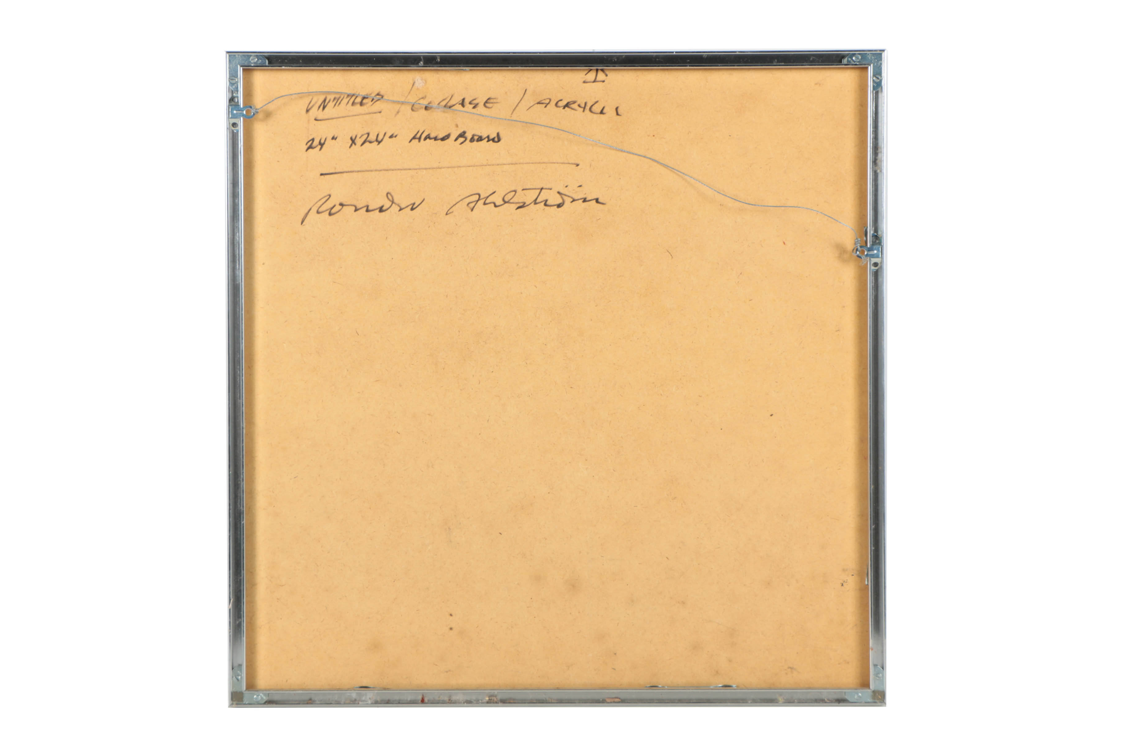 Ronald Ahlström Mixed Media on Board "Untitled"