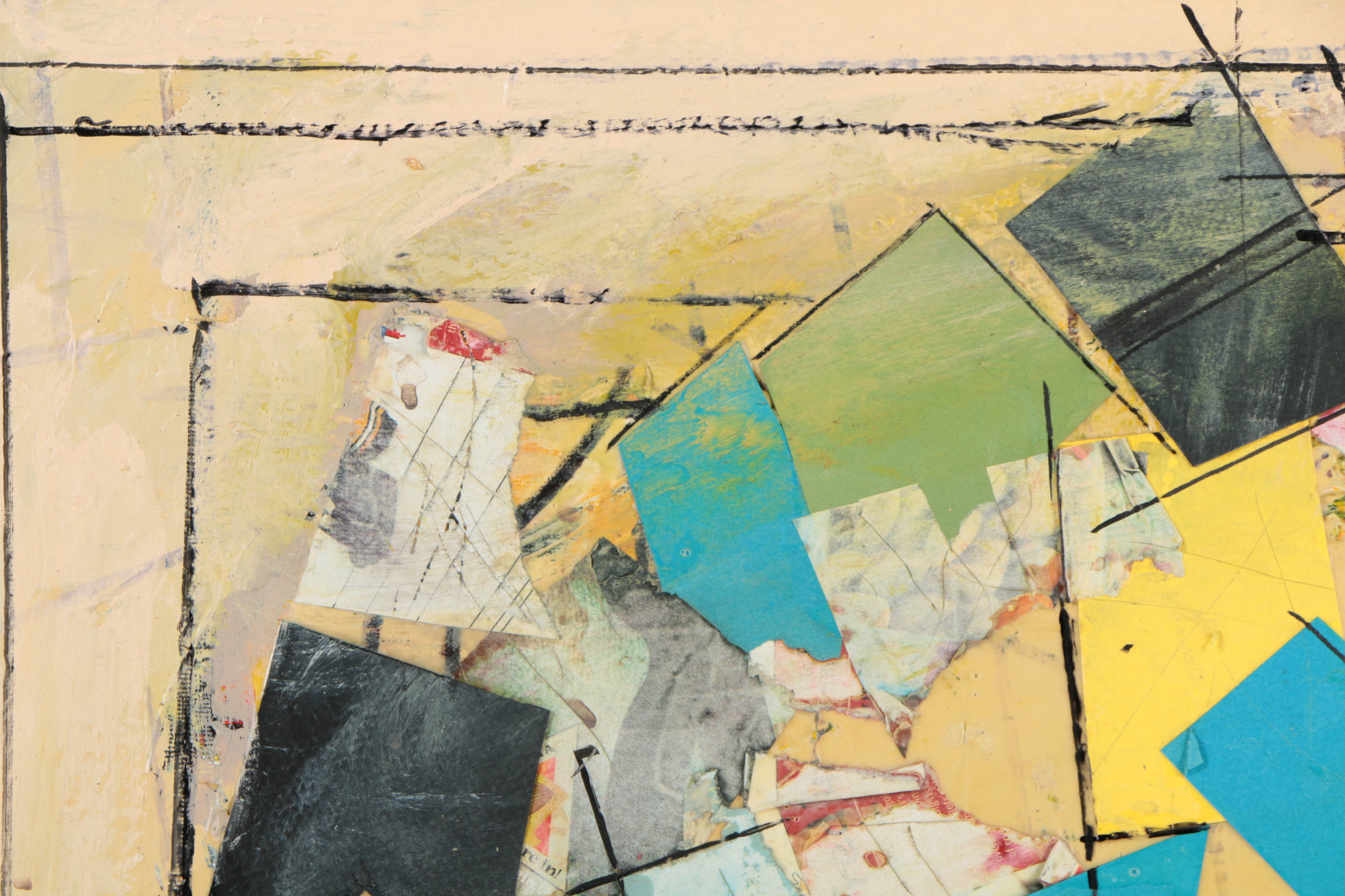 Collection of Ronald Ahlström Abstract Mixed Media Compositions on Canvas Boards